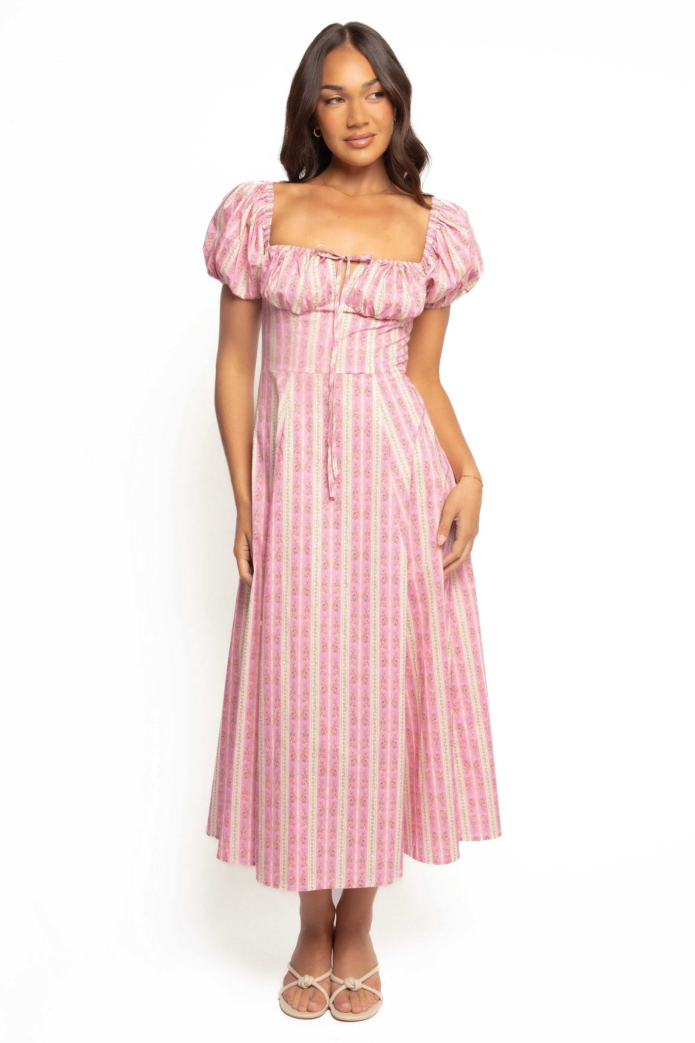 Amethyst Midi Dress - Pink
