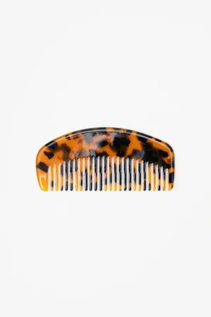 Antler Pocket Comb Tort Dark