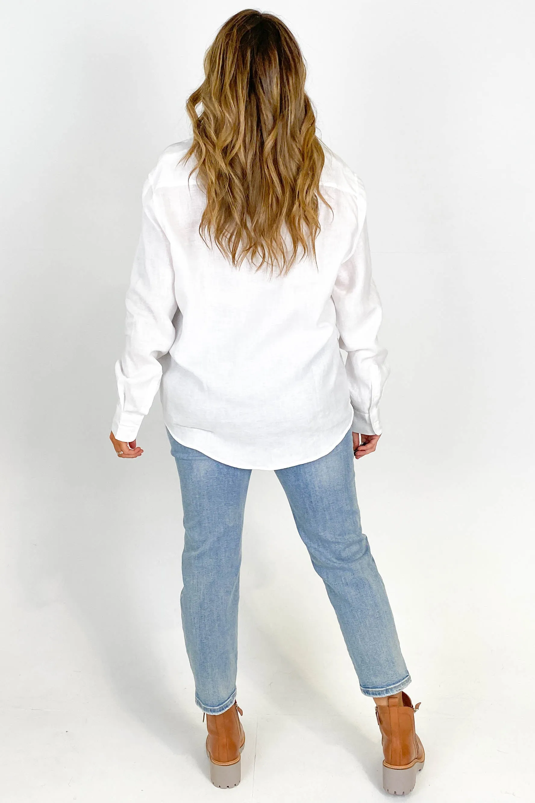 AS Colour Linen Shirt White
