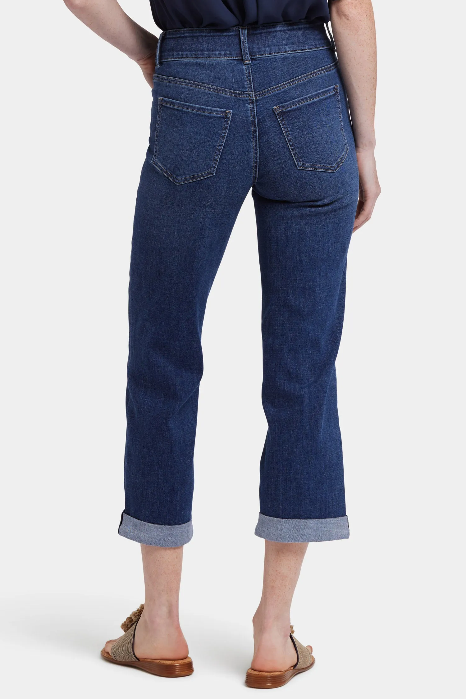 Bailey Relaxed Straight Crop Jeans - Asturia Shore