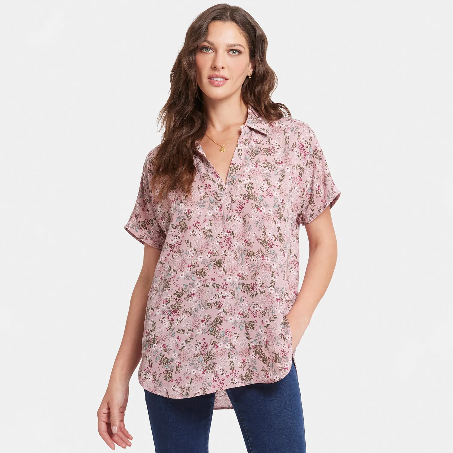 Becky Short Sleeved Blouse - Berry Fields