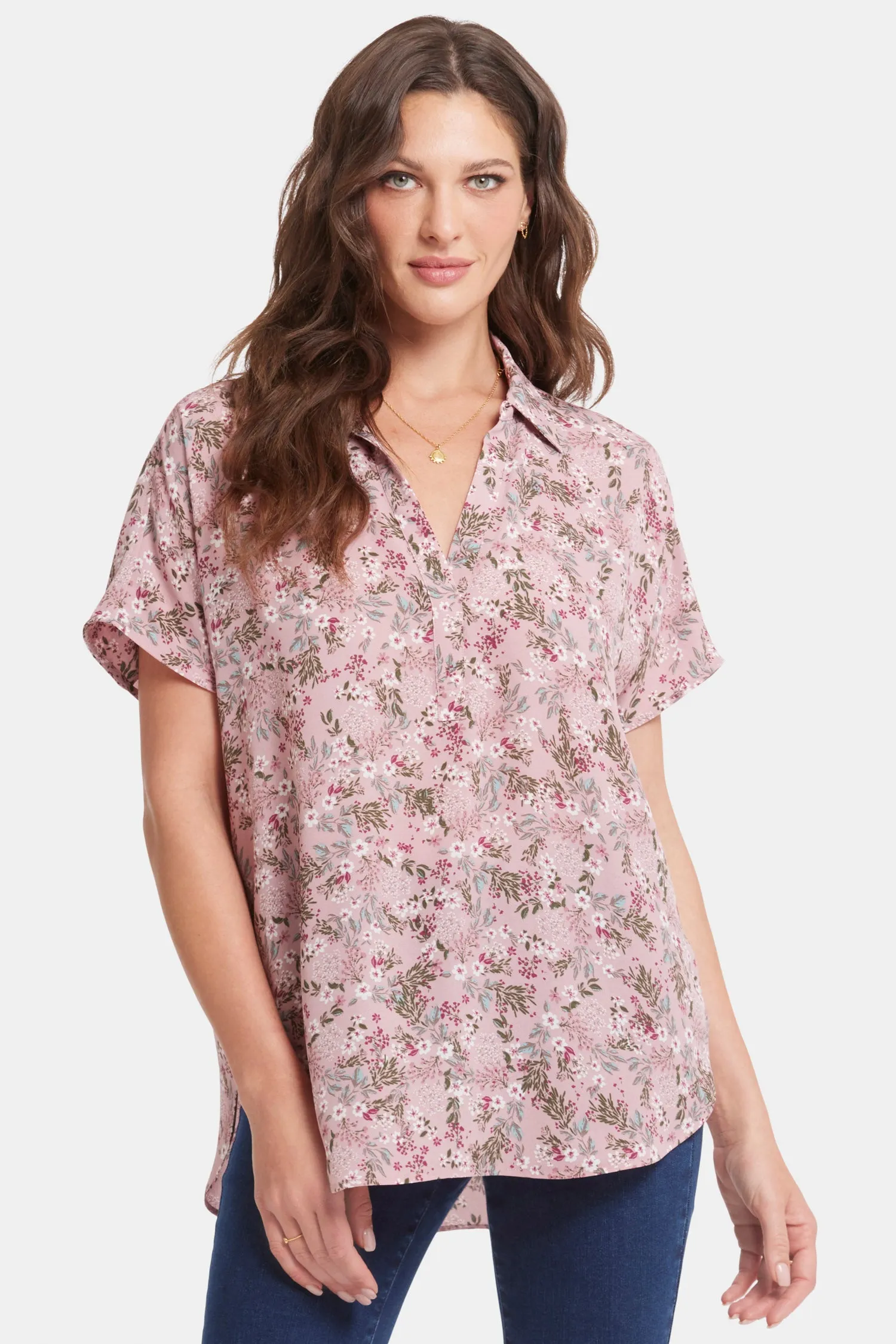 Becky Short Sleeved Blouse - Berry Fields