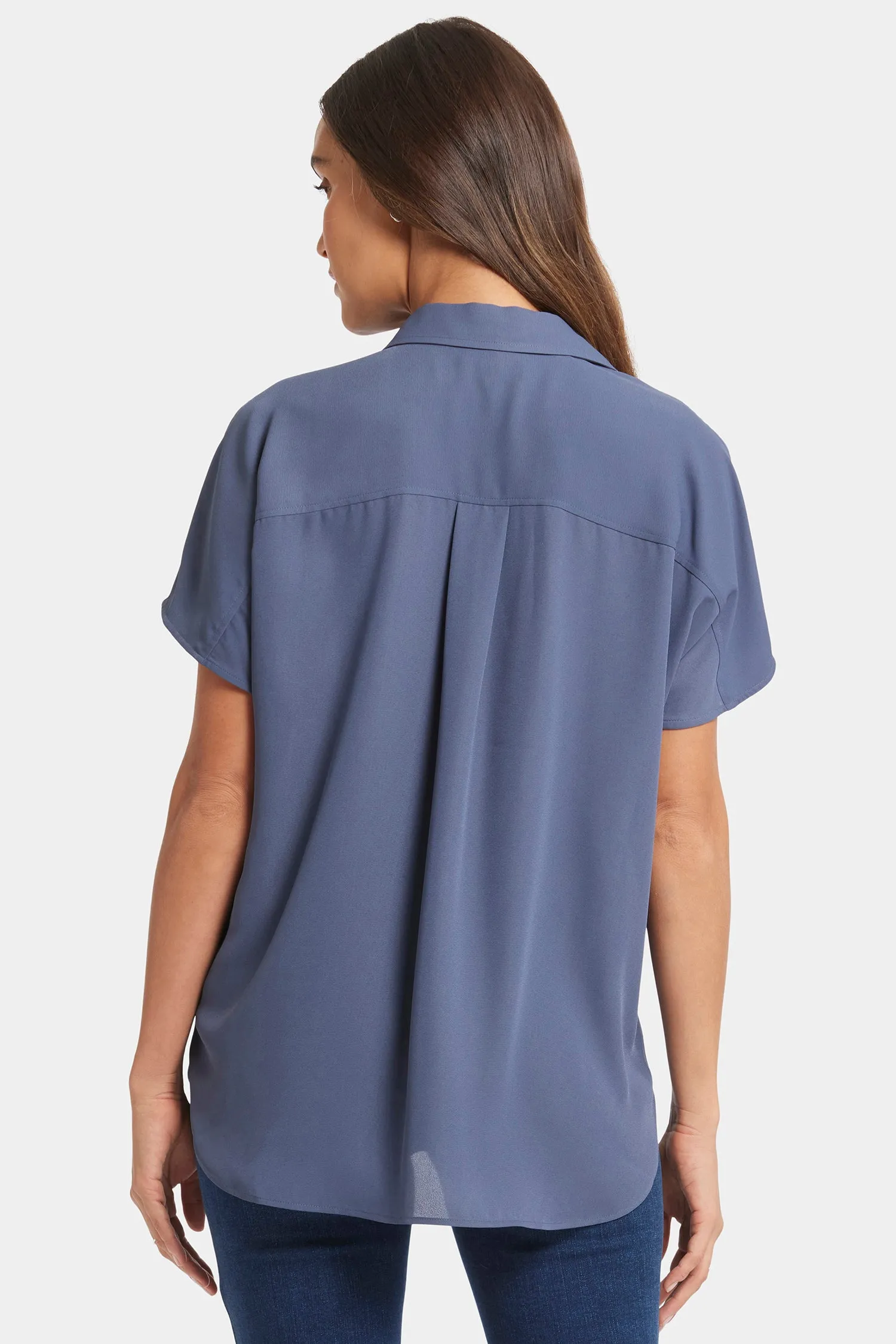 Becky Short Sleeved Blouse - Cascade Lake