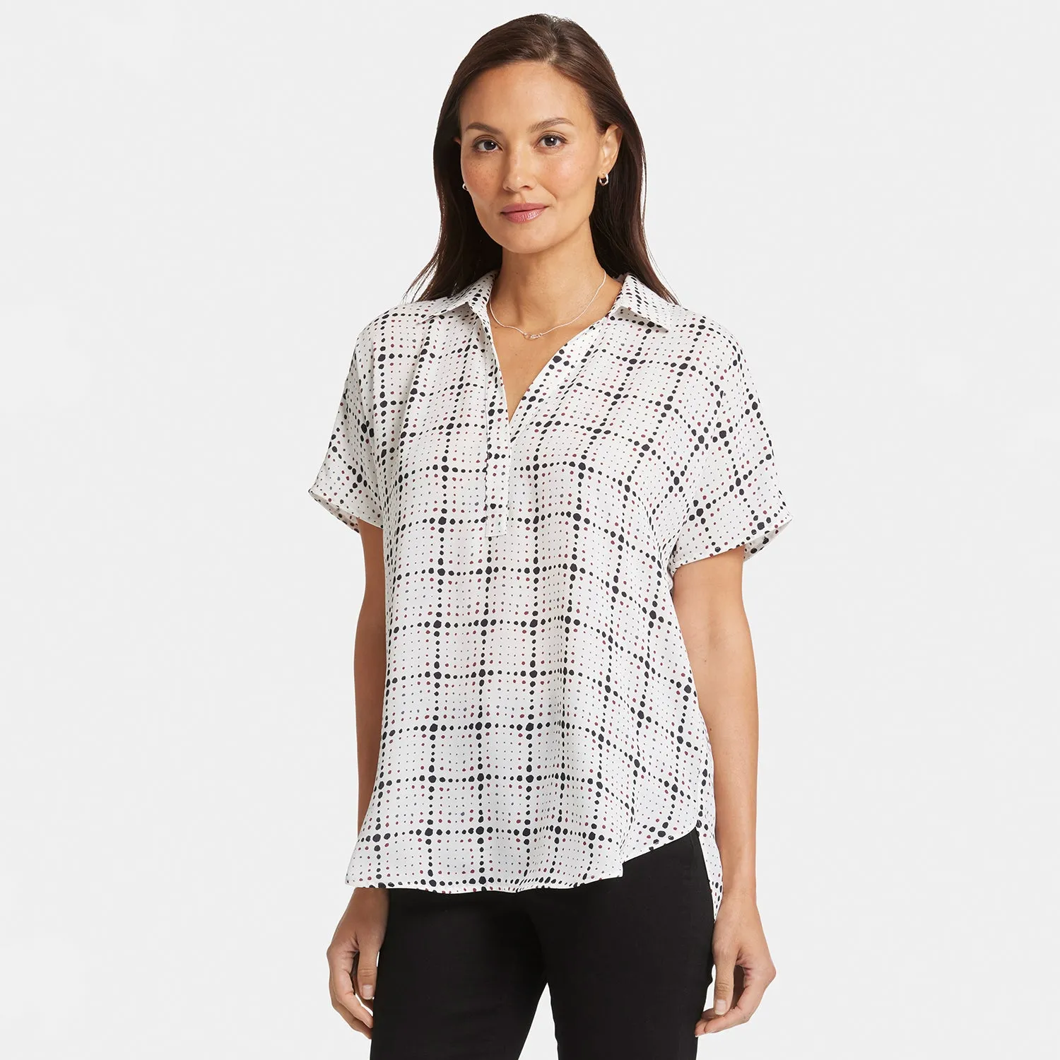 Becky Short Sleeved Blouse - Skylight