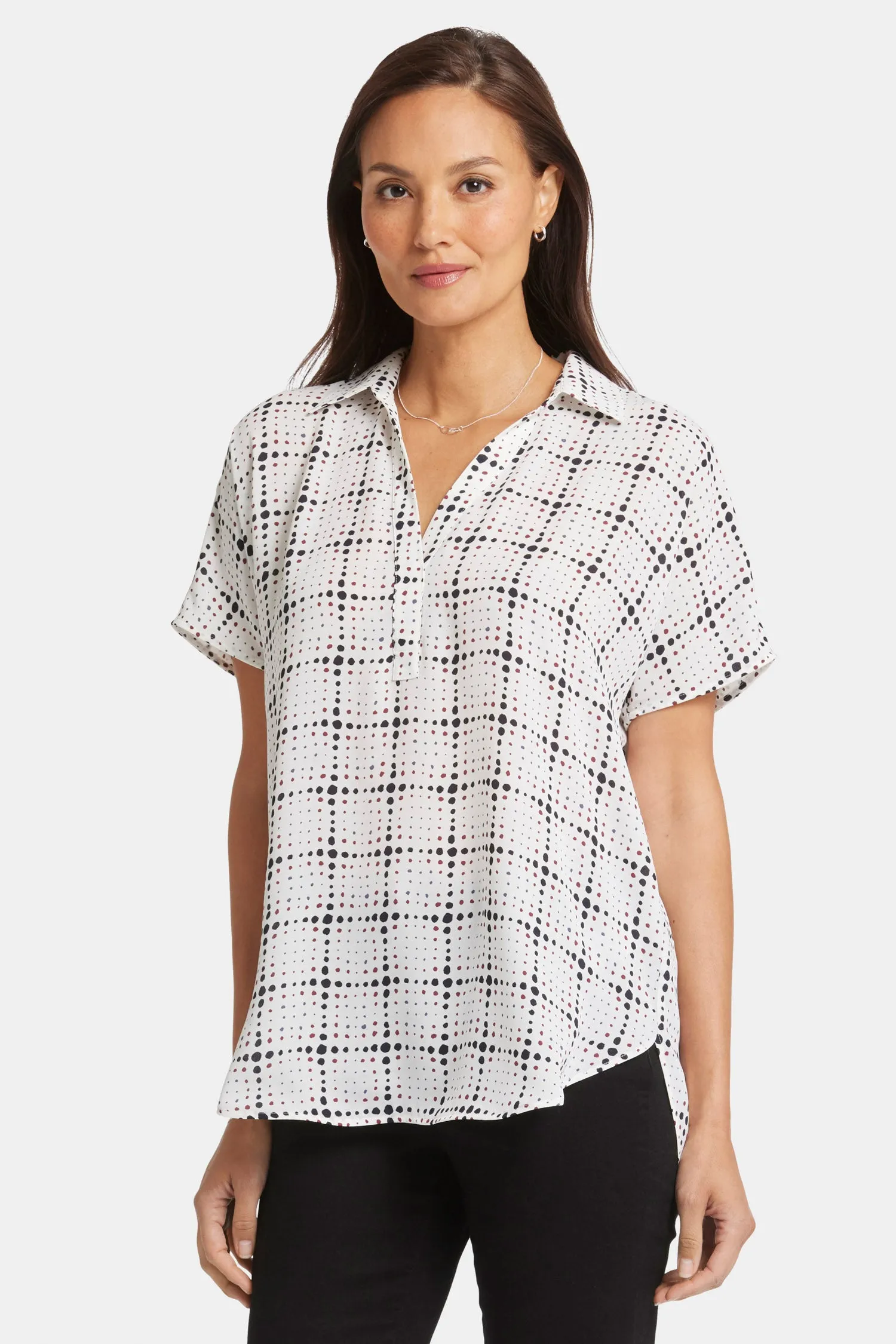 Becky Short Sleeved Blouse - Skylight