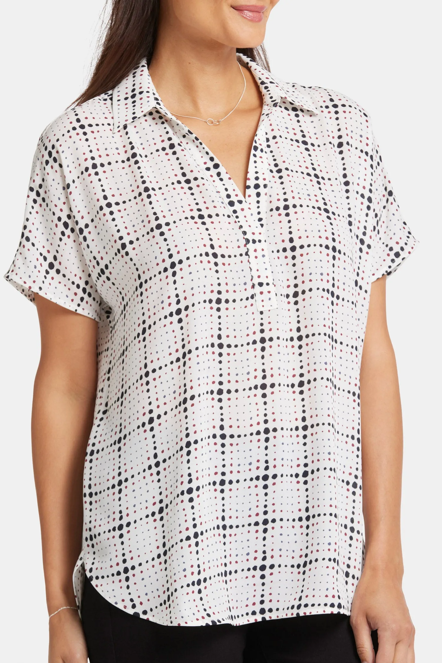 Becky Short Sleeved Blouse - Skylight