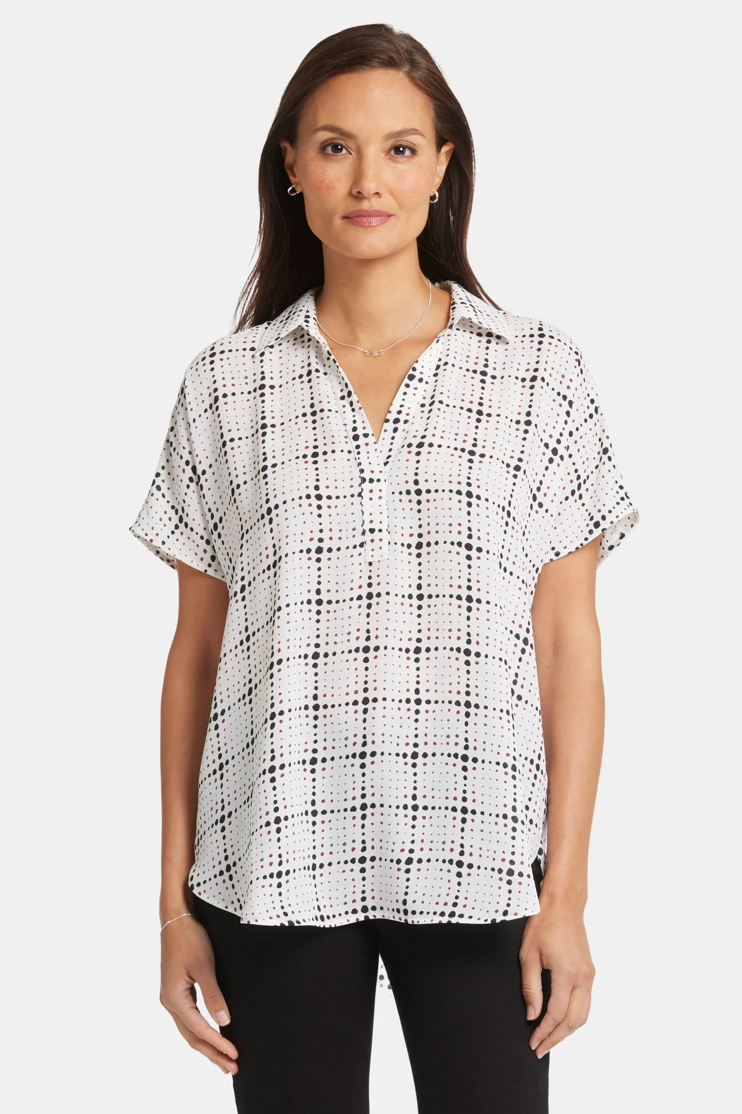 Becky Short Sleeved Blouse - Skylight