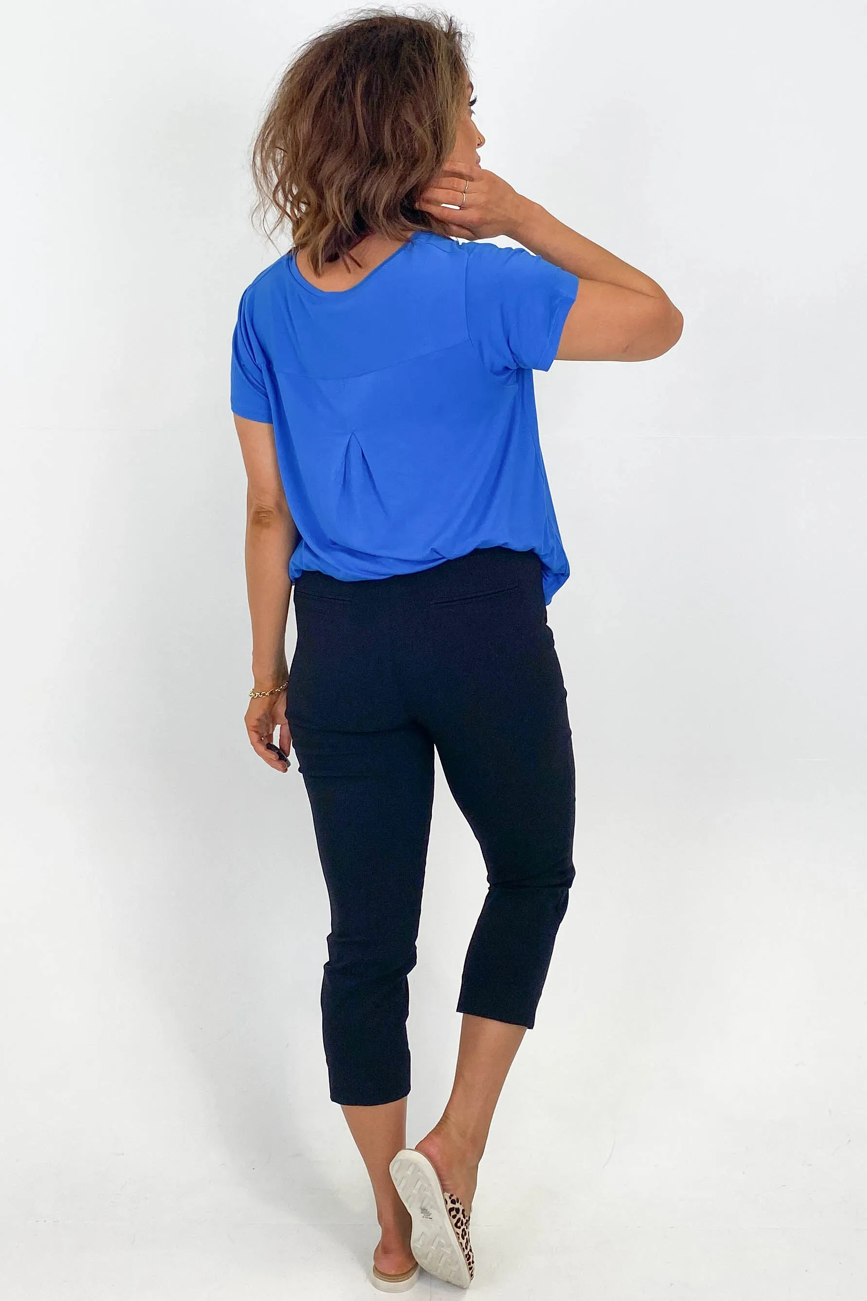 Betty Basic Crop Bengaline Pant Black