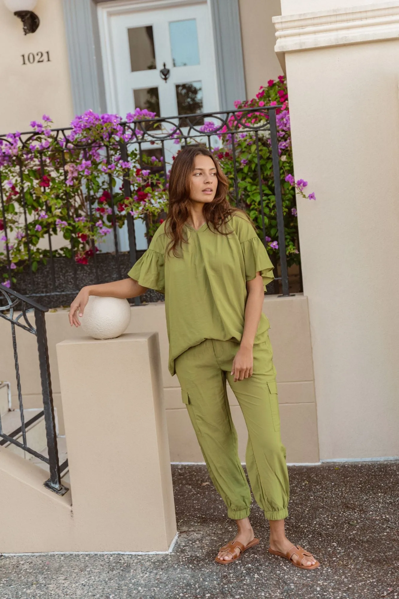 Betty Basics Vivienne Blouse Pistachio