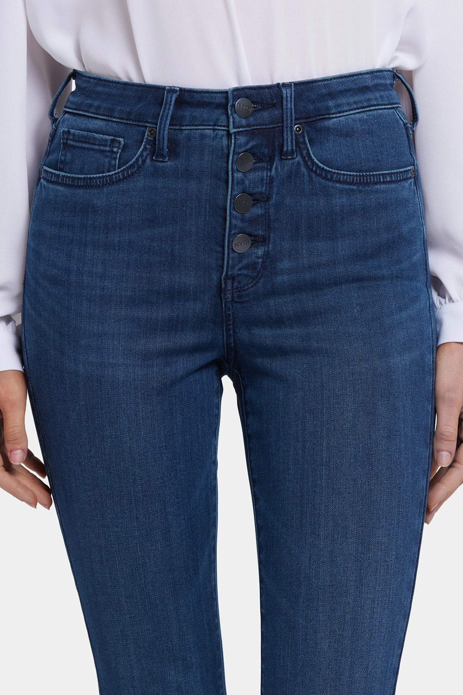 Billie Mini Bootcut Ankle Jeans - Ibiza Blues