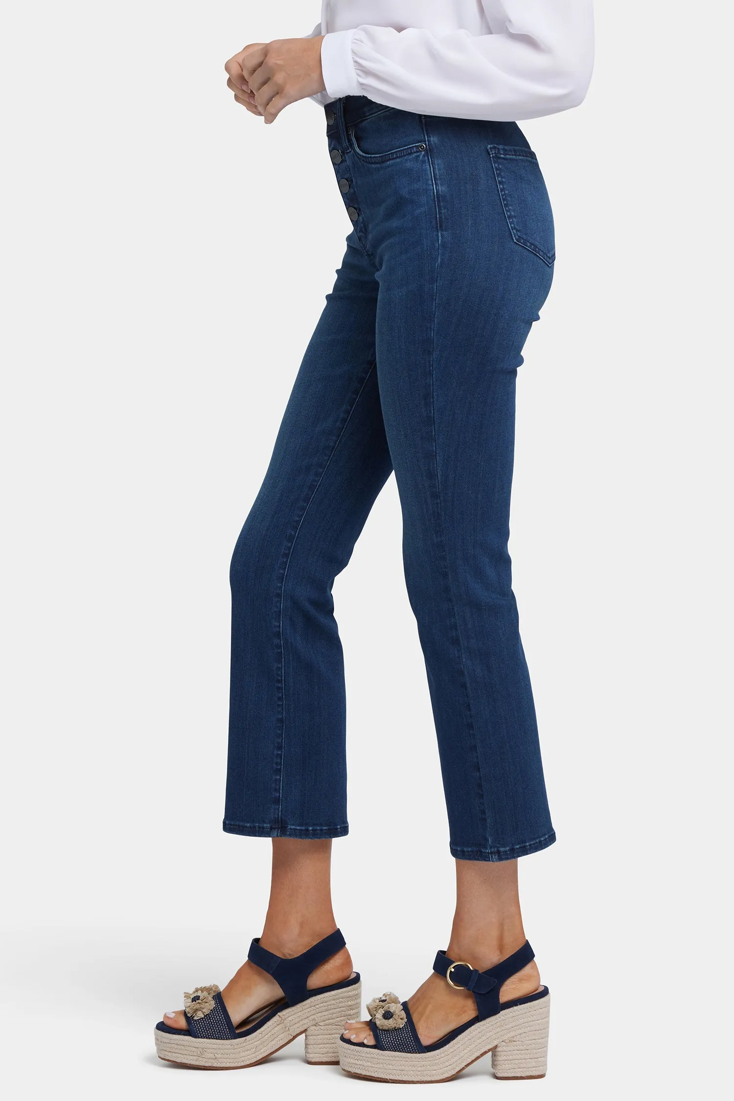 Billie Mini Bootcut Ankle Jeans - Ibiza Blues