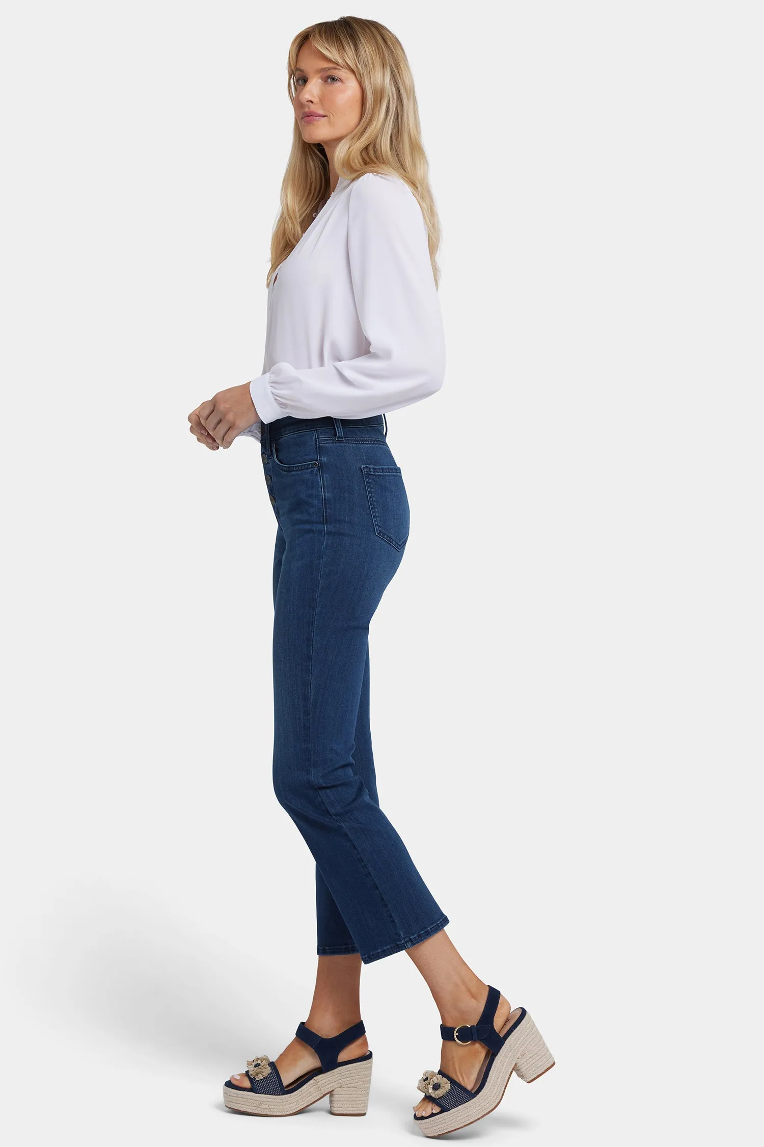Billie Mini Bootcut Ankle Jeans - Ibiza Blues