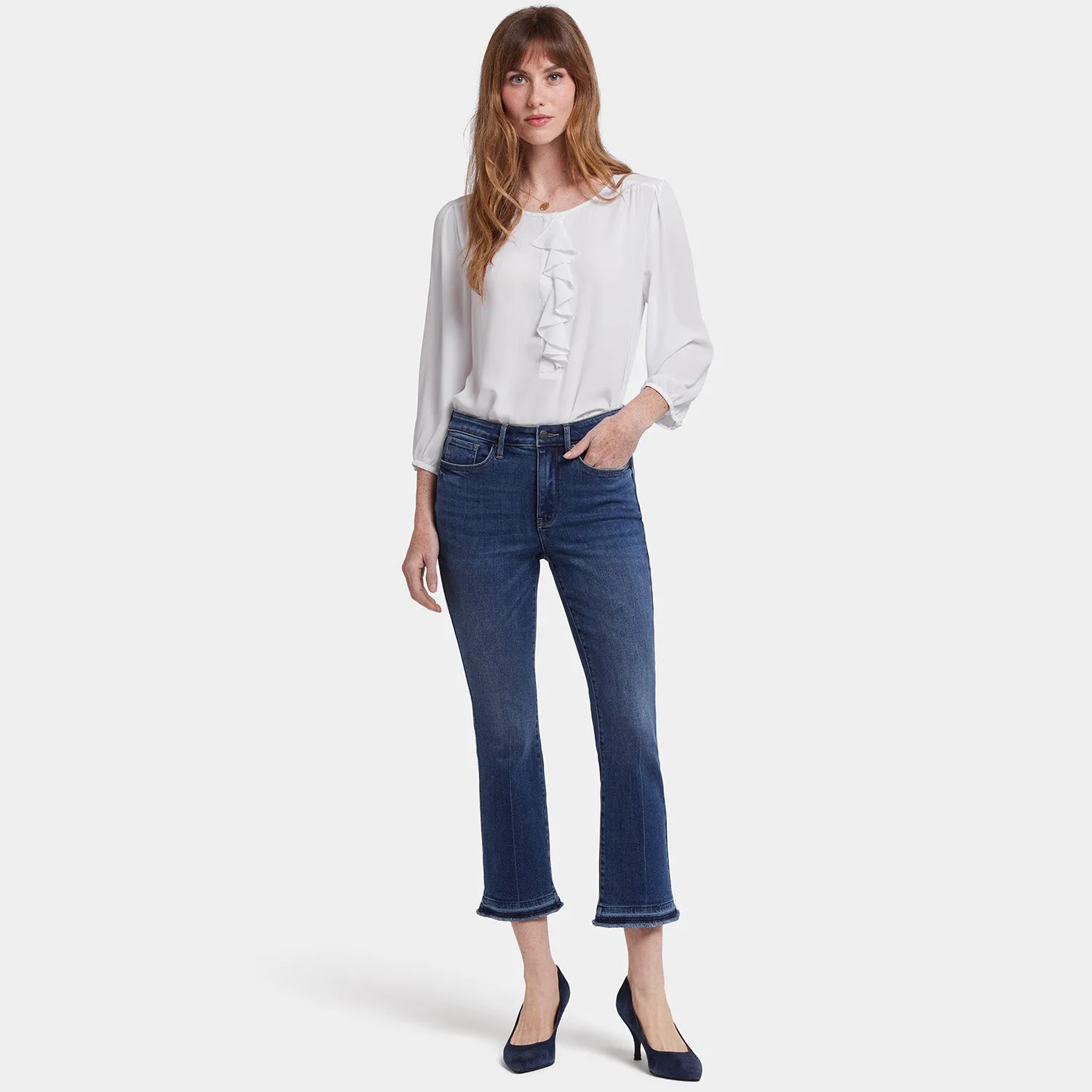 Billie Mini Bootcut Ankle Jeans - Rioja Springs