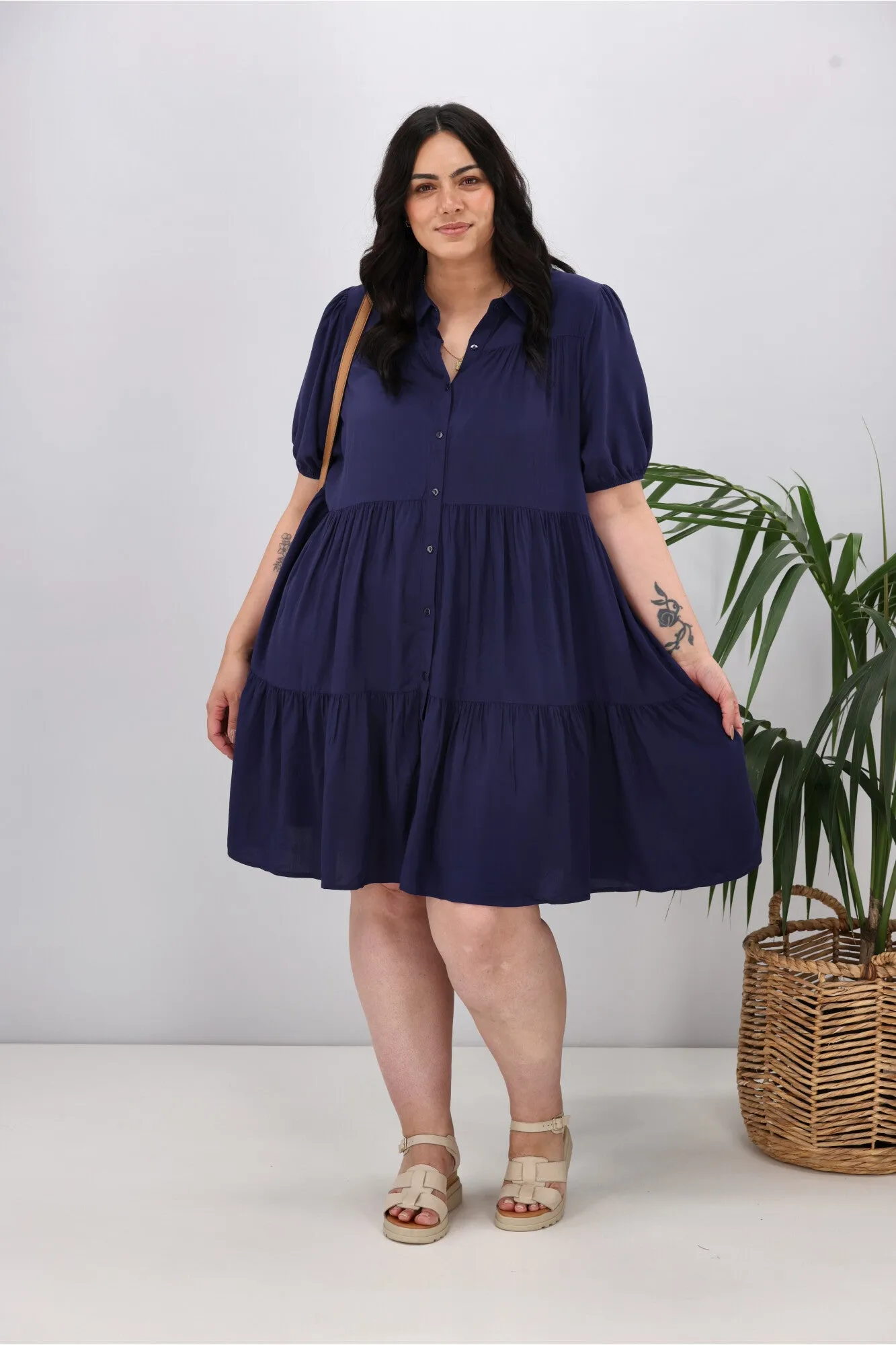 Boho Australia Masie Dress Navy