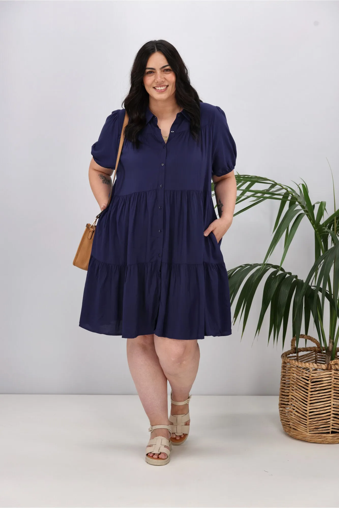 Boho Australia Masie Dress Navy