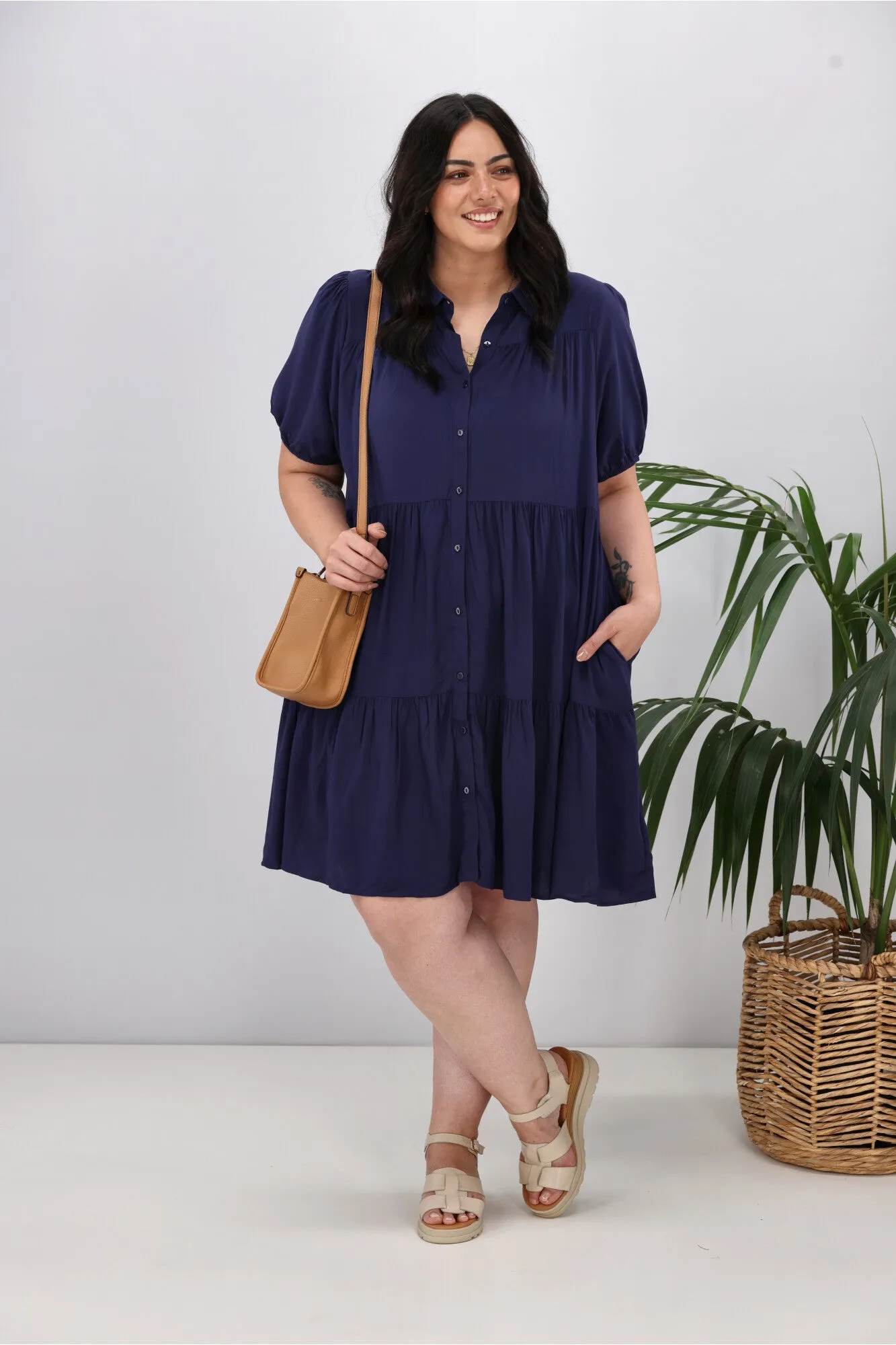 Boho Australia Masie Dress Navy