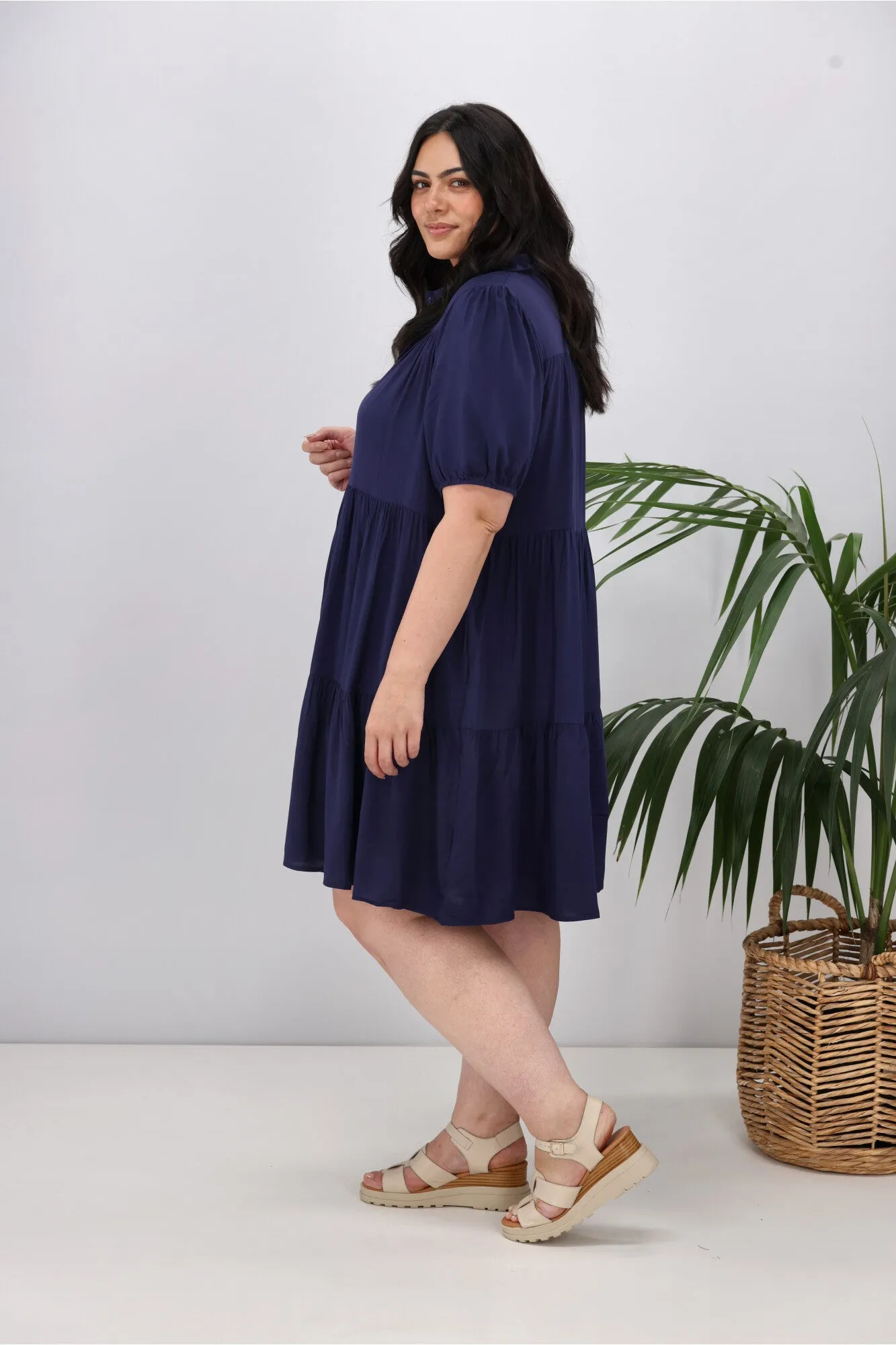 Boho Australia Masie Dress Navy