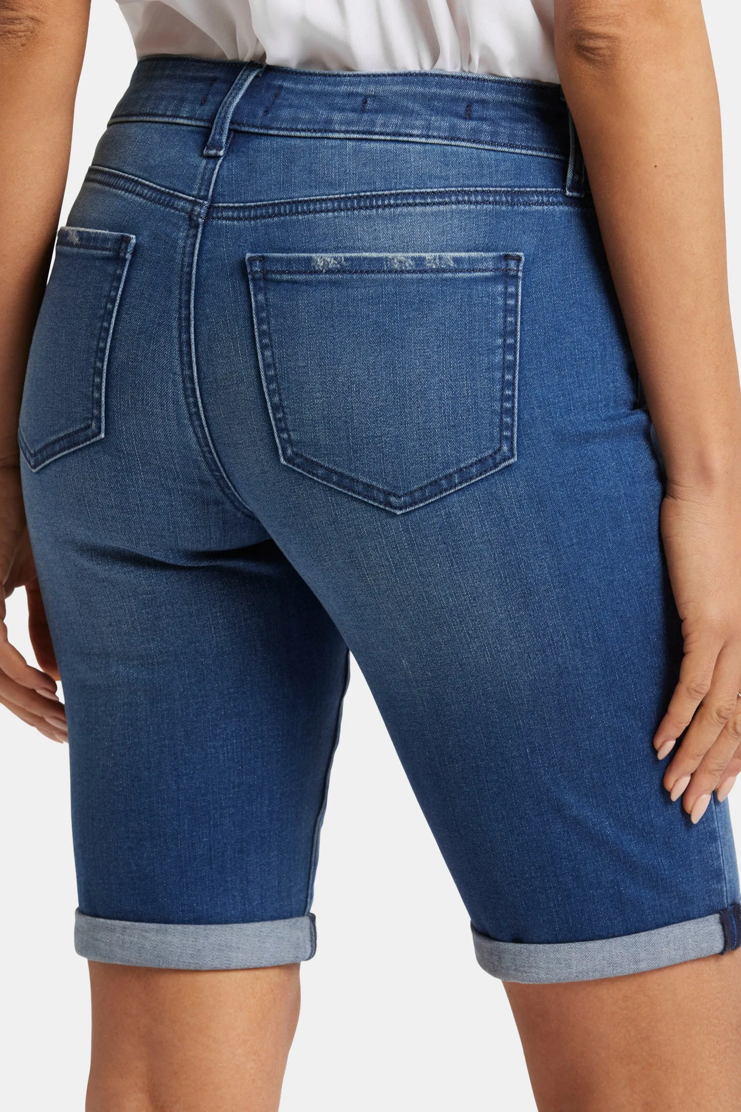 Briella 11 Inch Denim Shorts - Cascade Wave