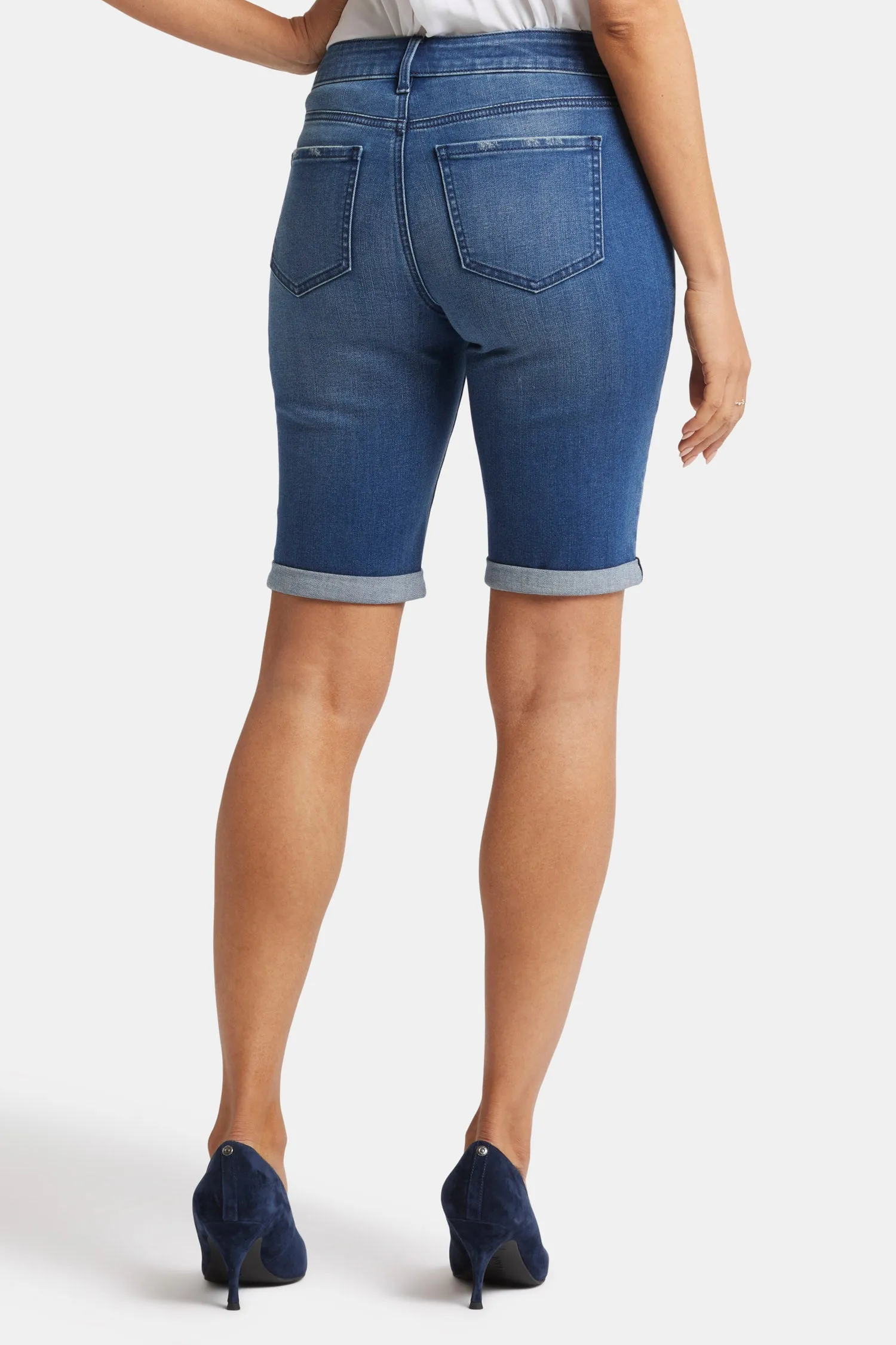 Briella 11 Inch Denim Shorts - Cascade Wave