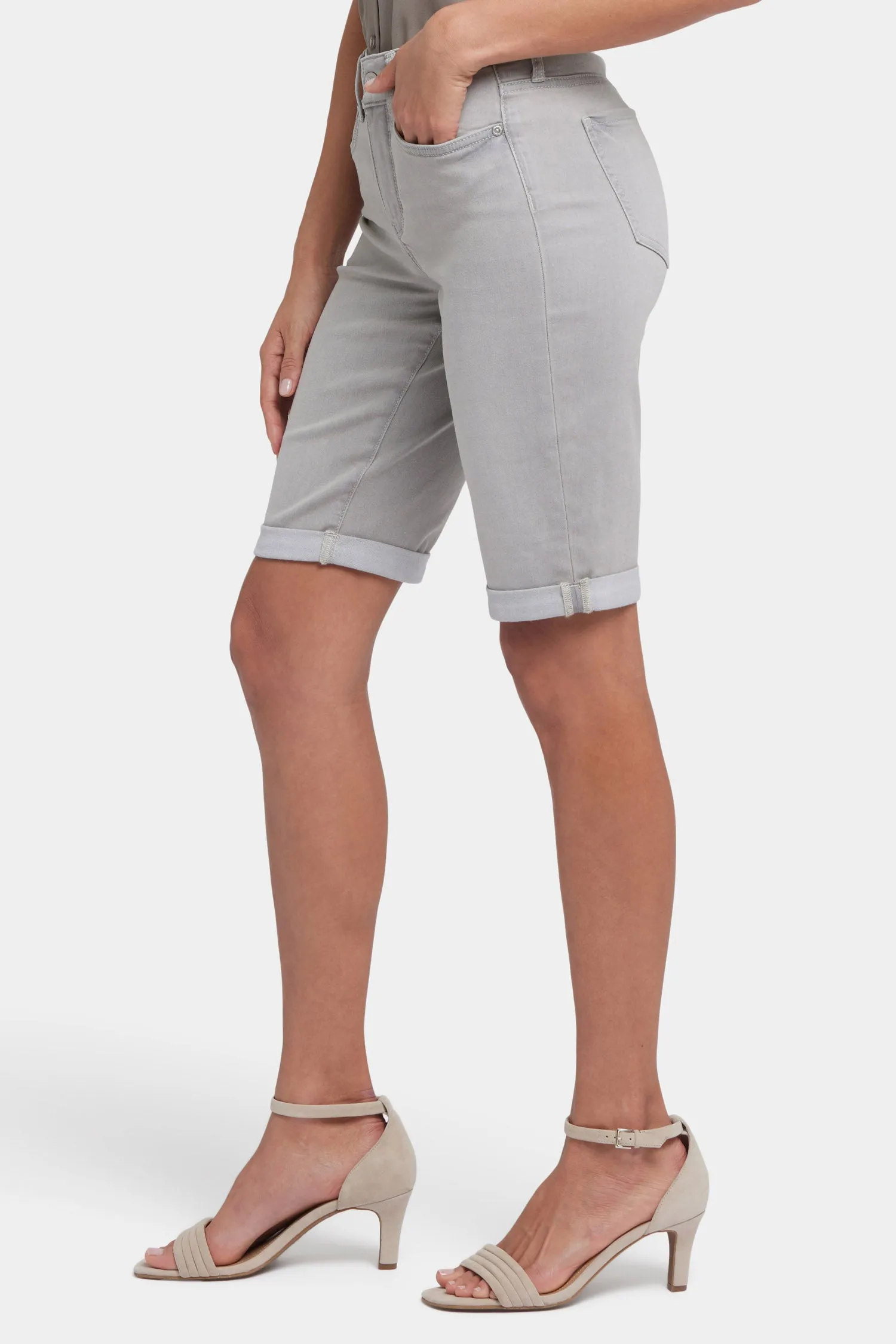 Briella 11 Inch Denim Shorts - Grenada Mist