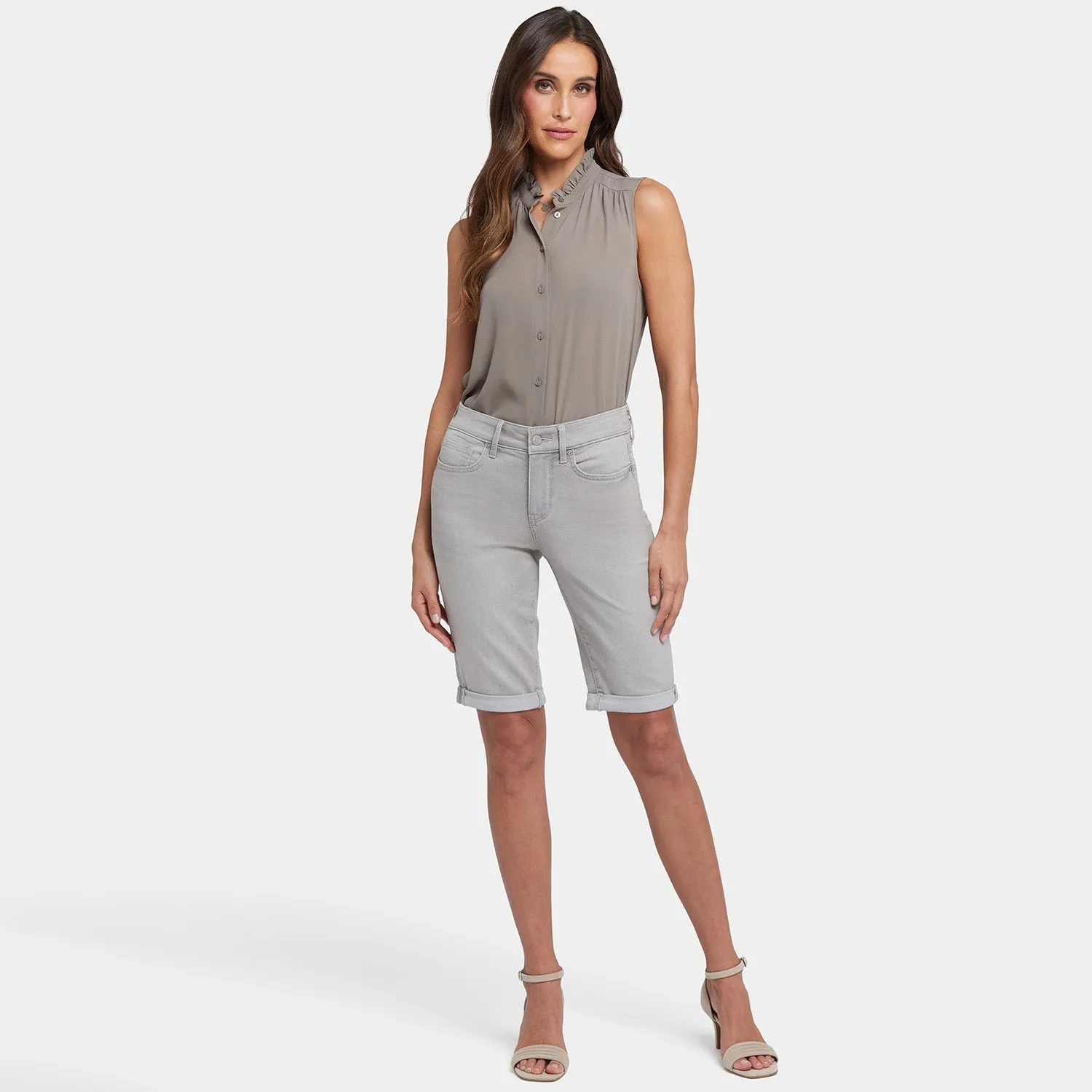 Briella 11 Inch Denim Shorts - Grenada Mist