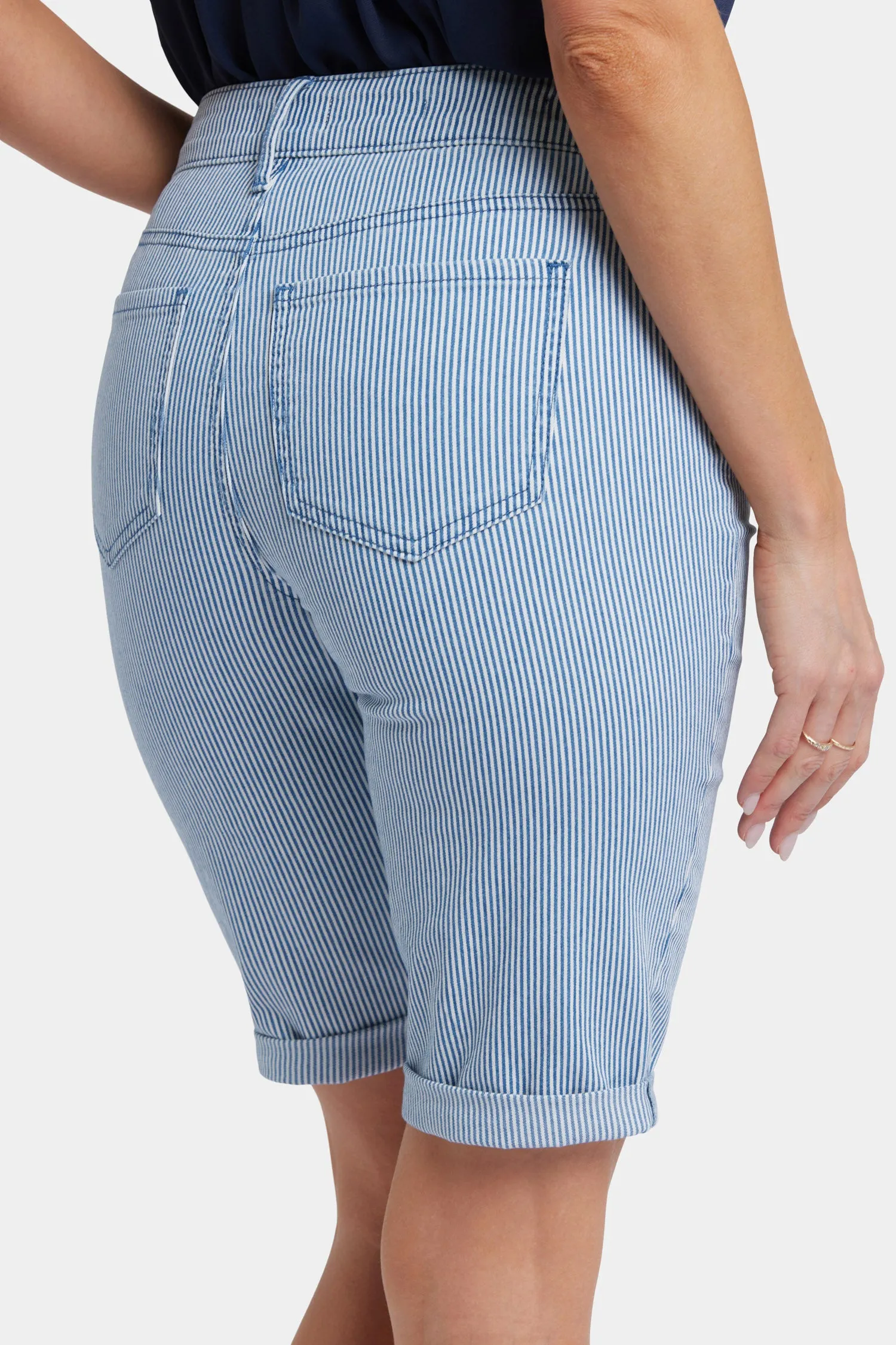 Briella 11 Inch Denim Shorts - Merida Stripe