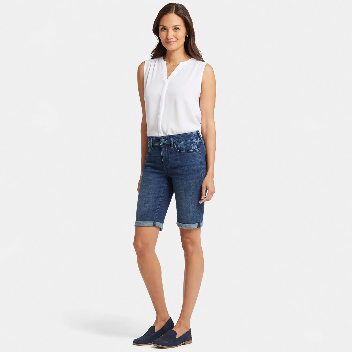 Briella 11 Inch Denim Shorts - Olympus