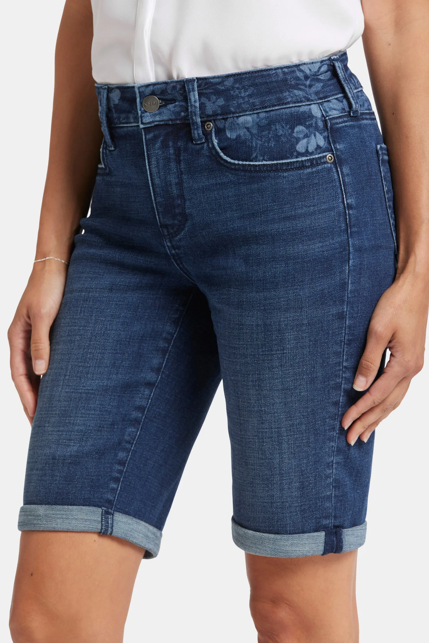 Briella 11 Inch Denim Shorts - Olympus