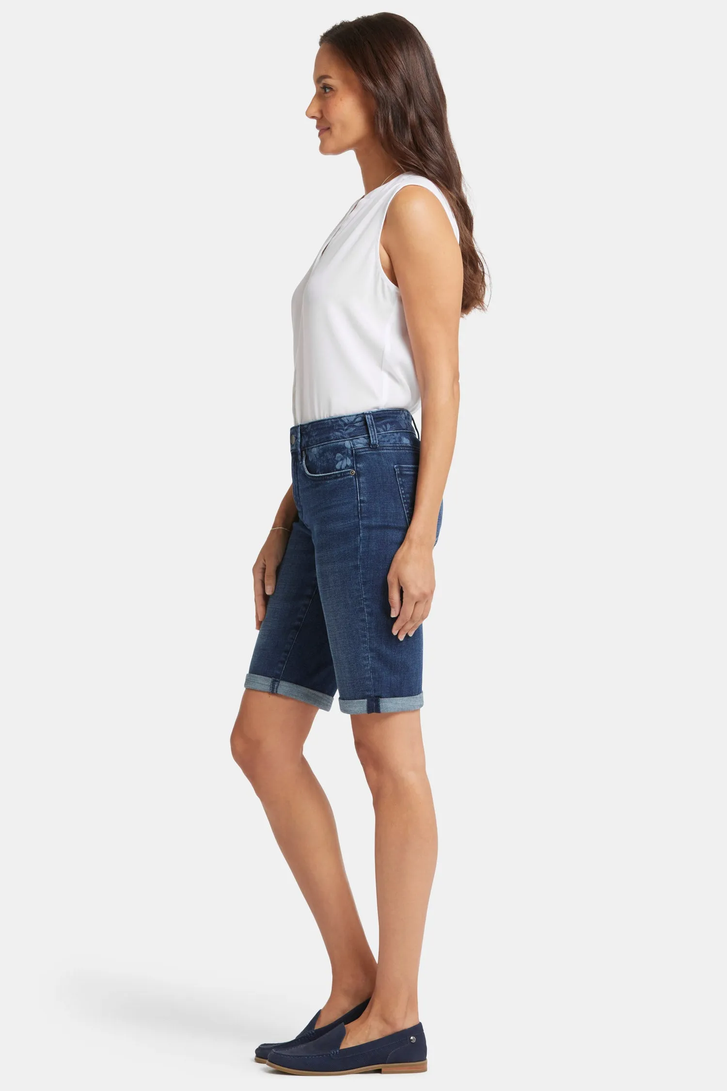 Briella 11 Inch Denim Shorts - Olympus