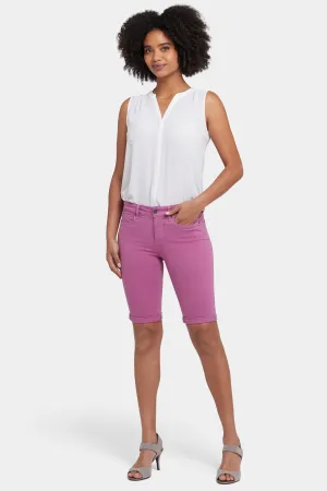 Briella 11 Inch Denim Shorts - Red Violet