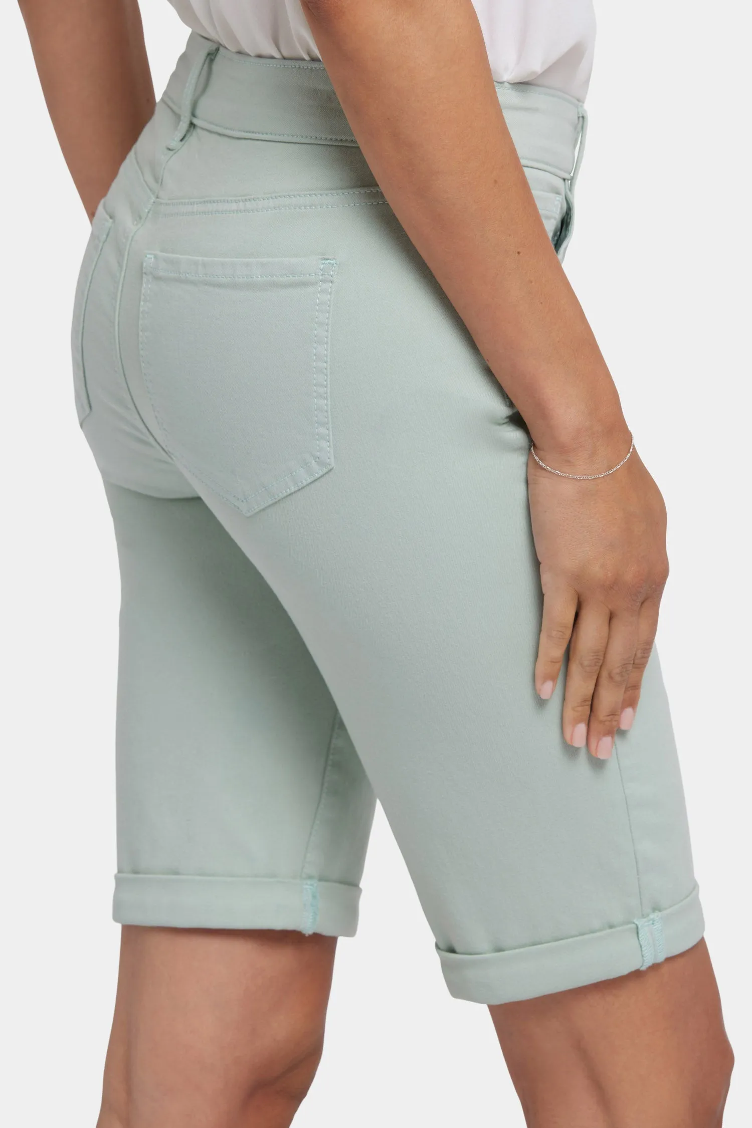 Briella 11 Inch Denim Shorts - Tomatillo
