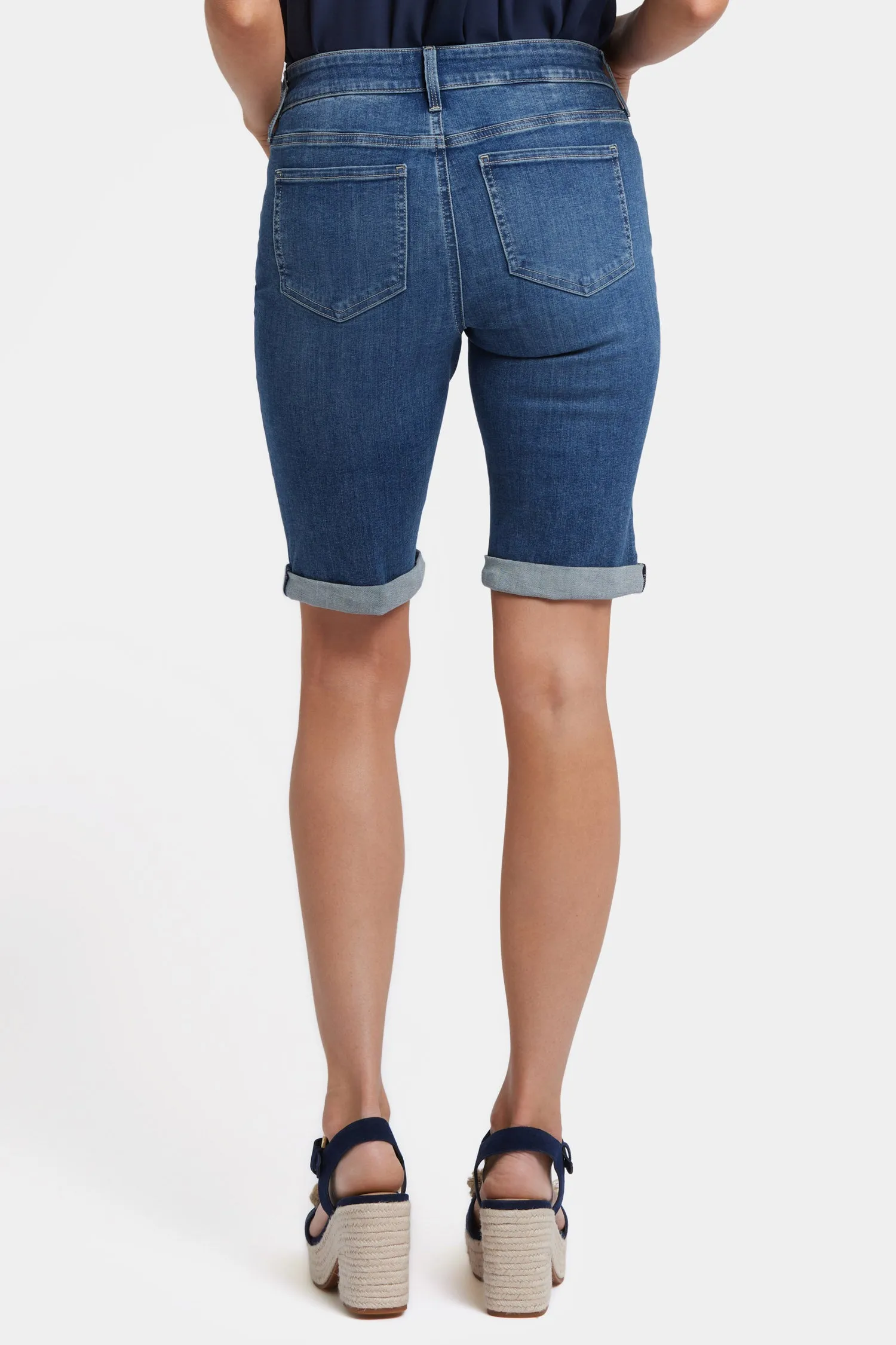 Briella 11 Inch Denim Shorts - Valencia Surf