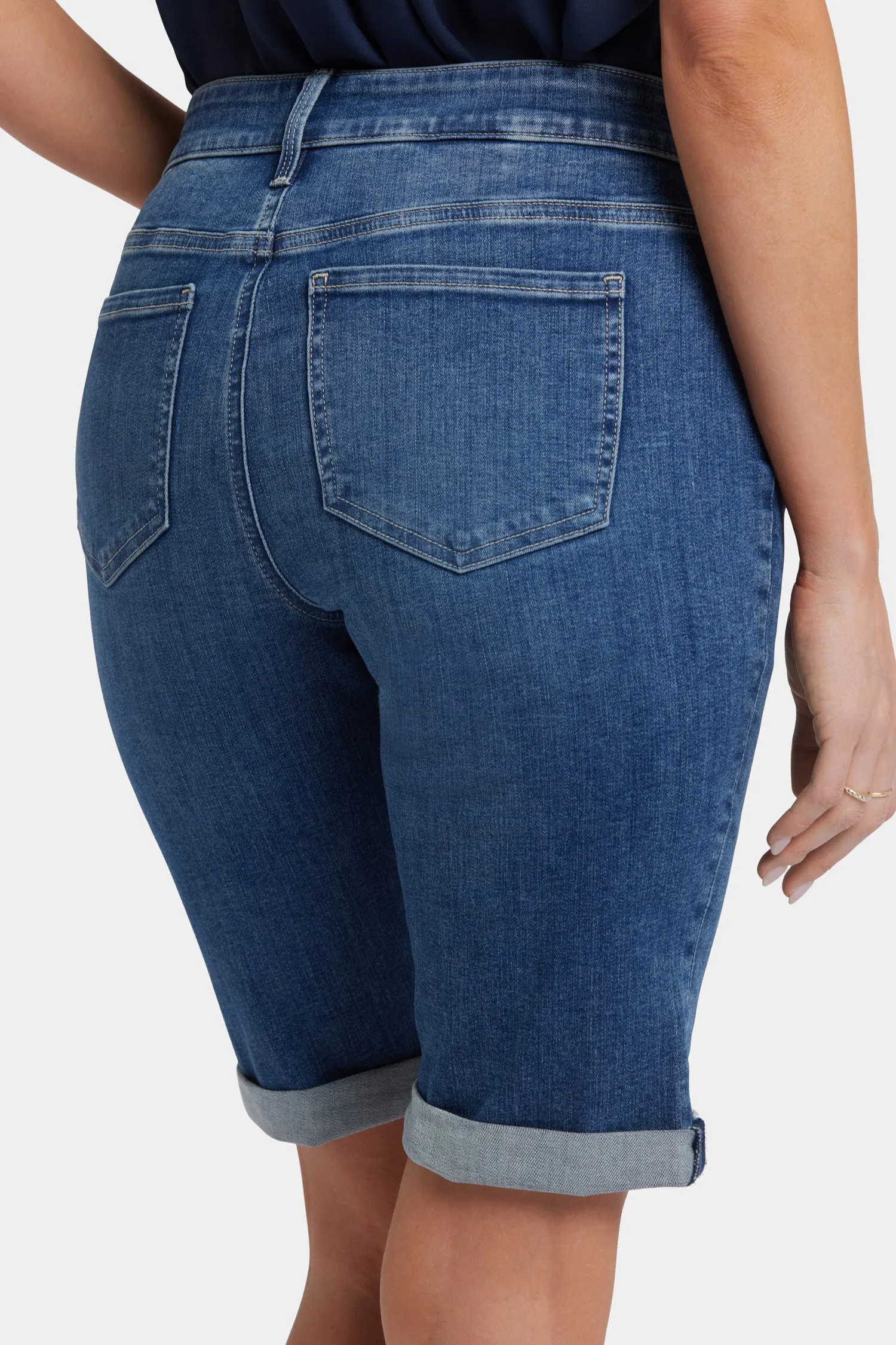 Briella 11 Inch Denim Shorts - Valencia Surf