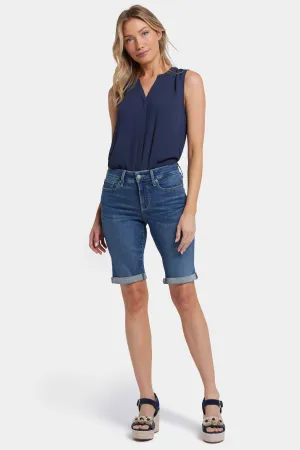 Briella 11 Inch Denim Shorts - Valencia Surf