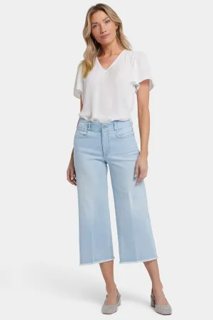 Brigitte Wide Leg Capri Jeans - Clear Waters