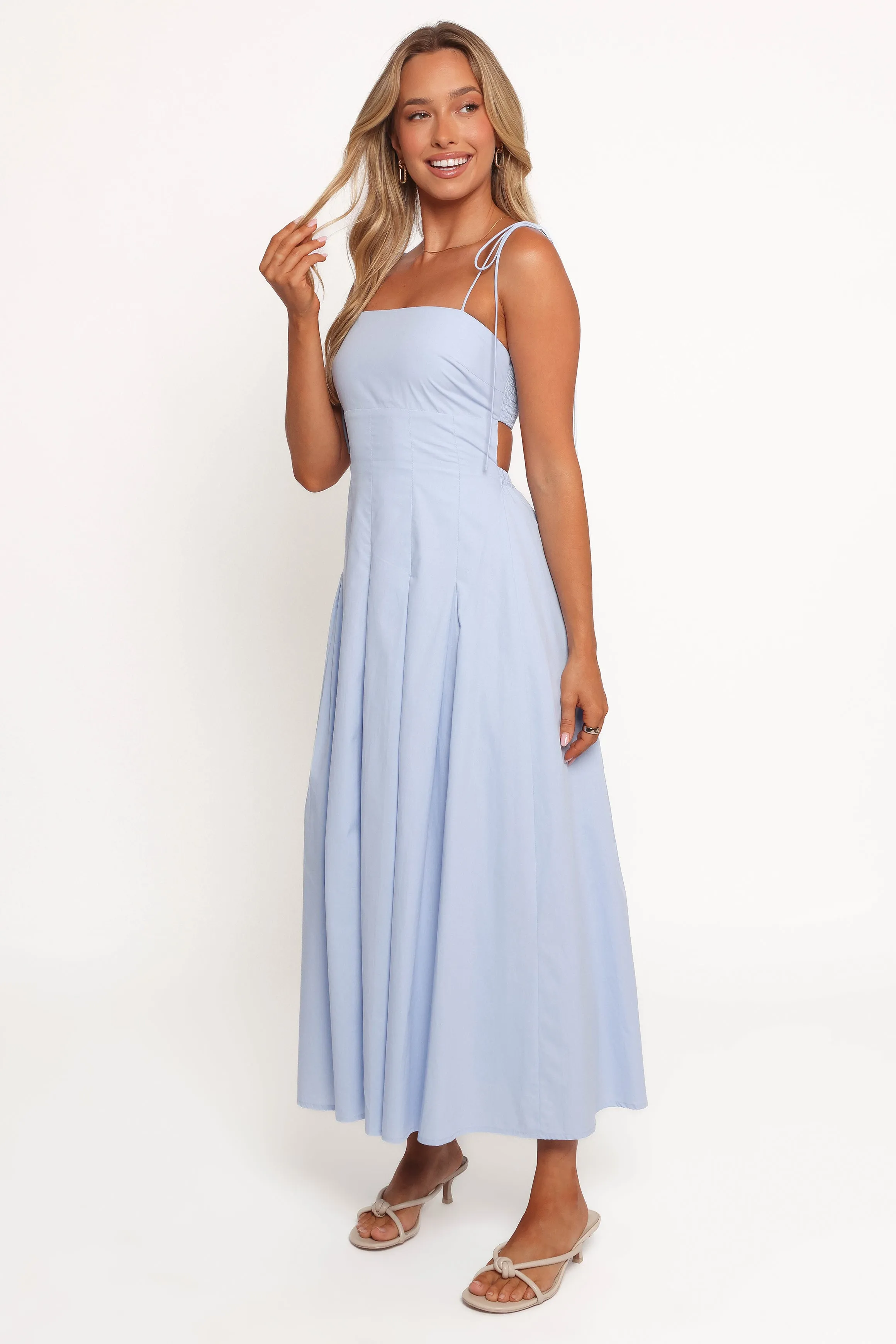 Briony Midi Dress - Blue