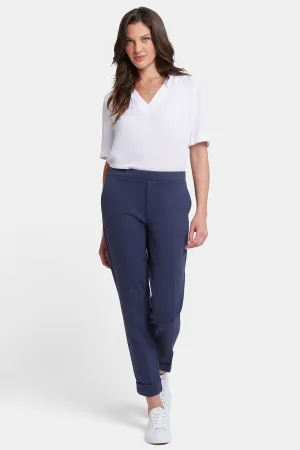 Cassidy Ankle Pull-On Trouser Pants - Oxford Navy