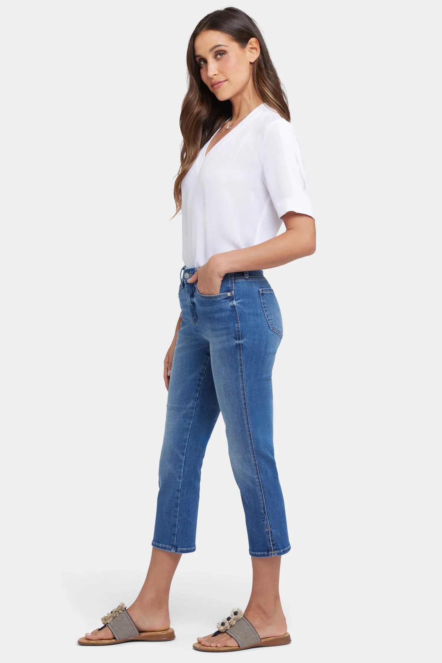 Chloe Capri Jeans - Picasso Lake