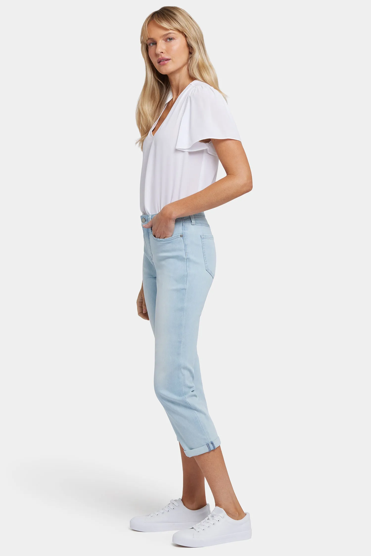 Chloe Skinny Capri Jeans - Clear Waters