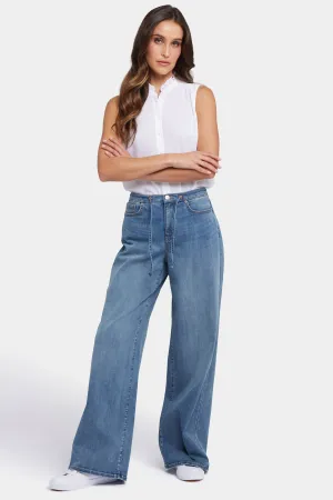 Cindi Relaxed Wide Leg Jeans - Majorca Bay