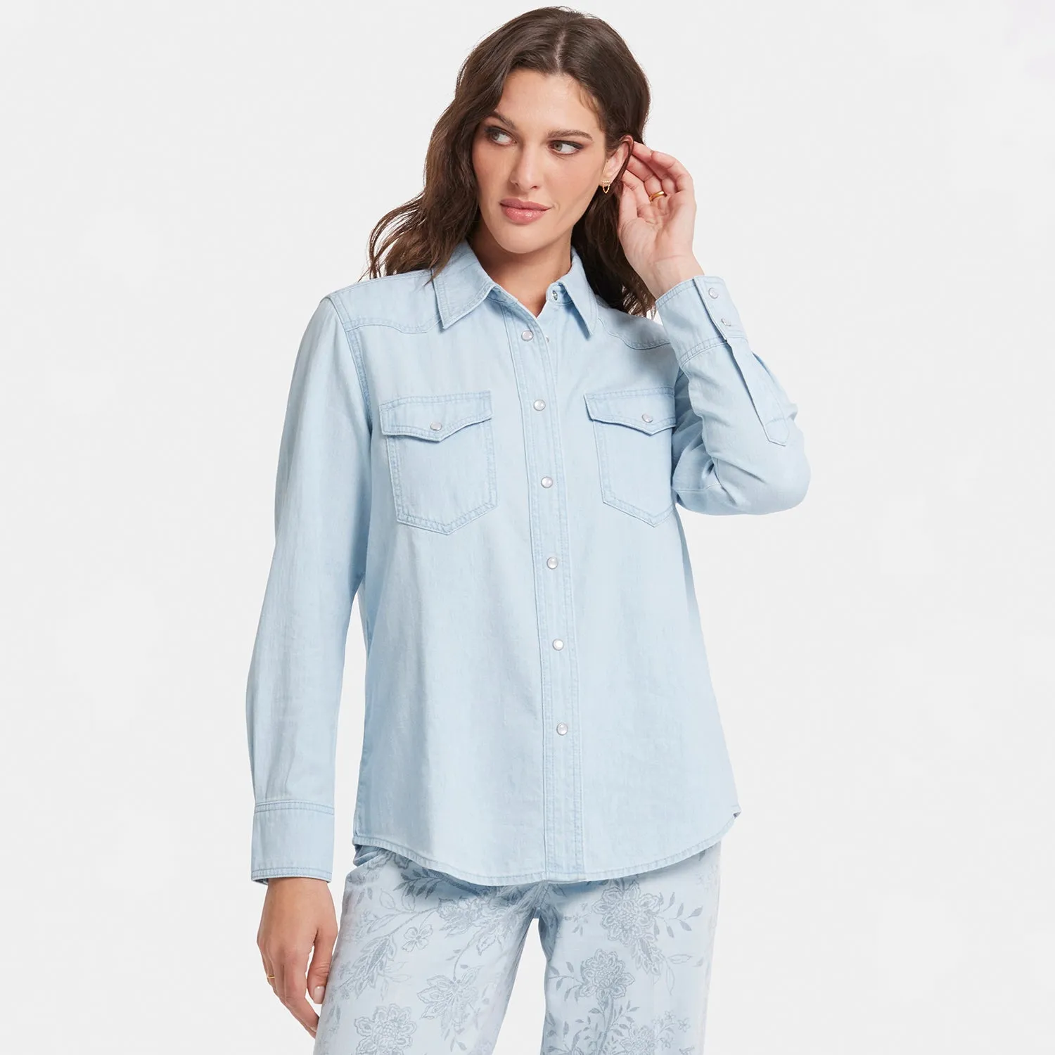 Classic Denim Shirt - Icy Lagoon