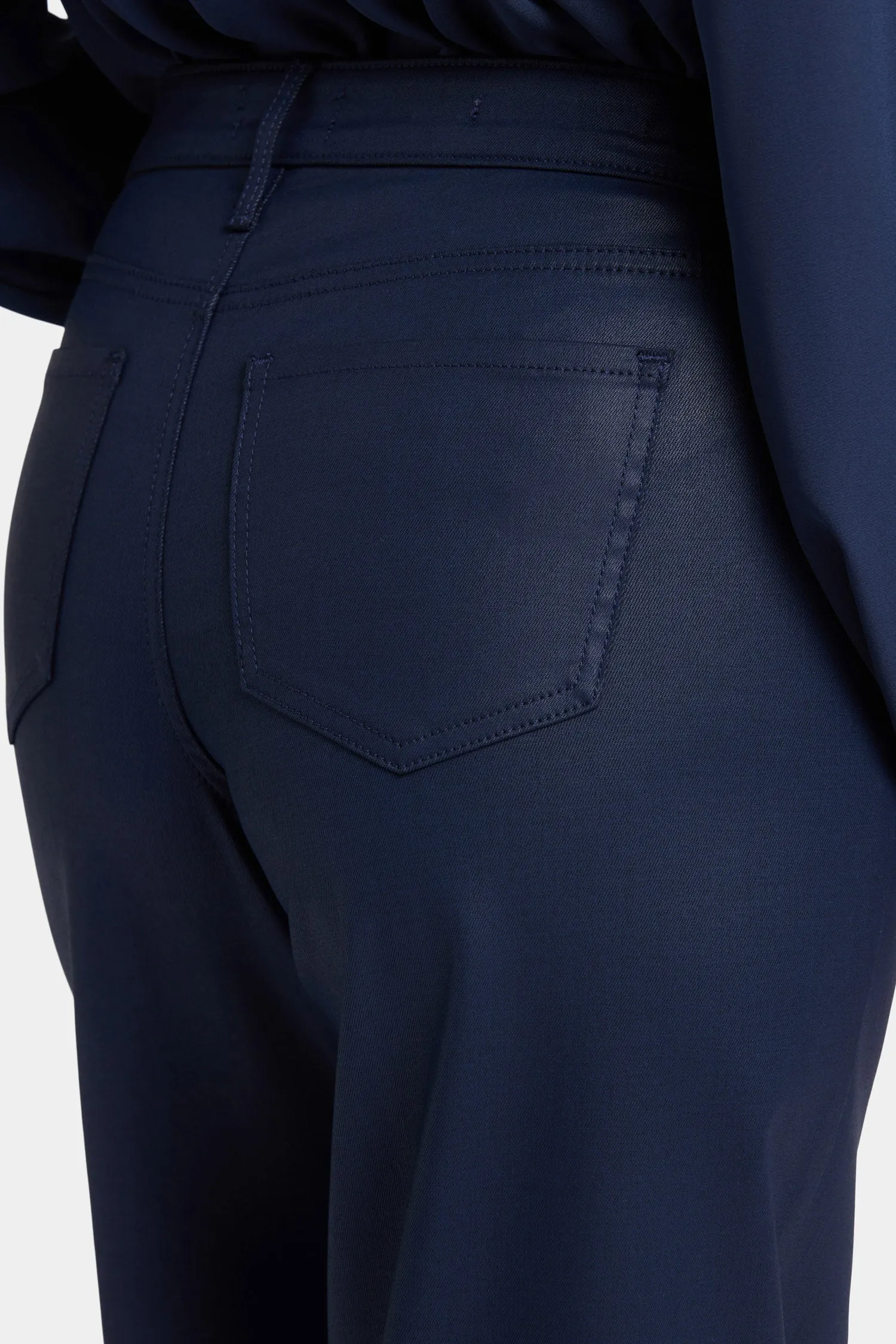 Coated Teresa Wide Leg Jeans - Starless Sky Coated