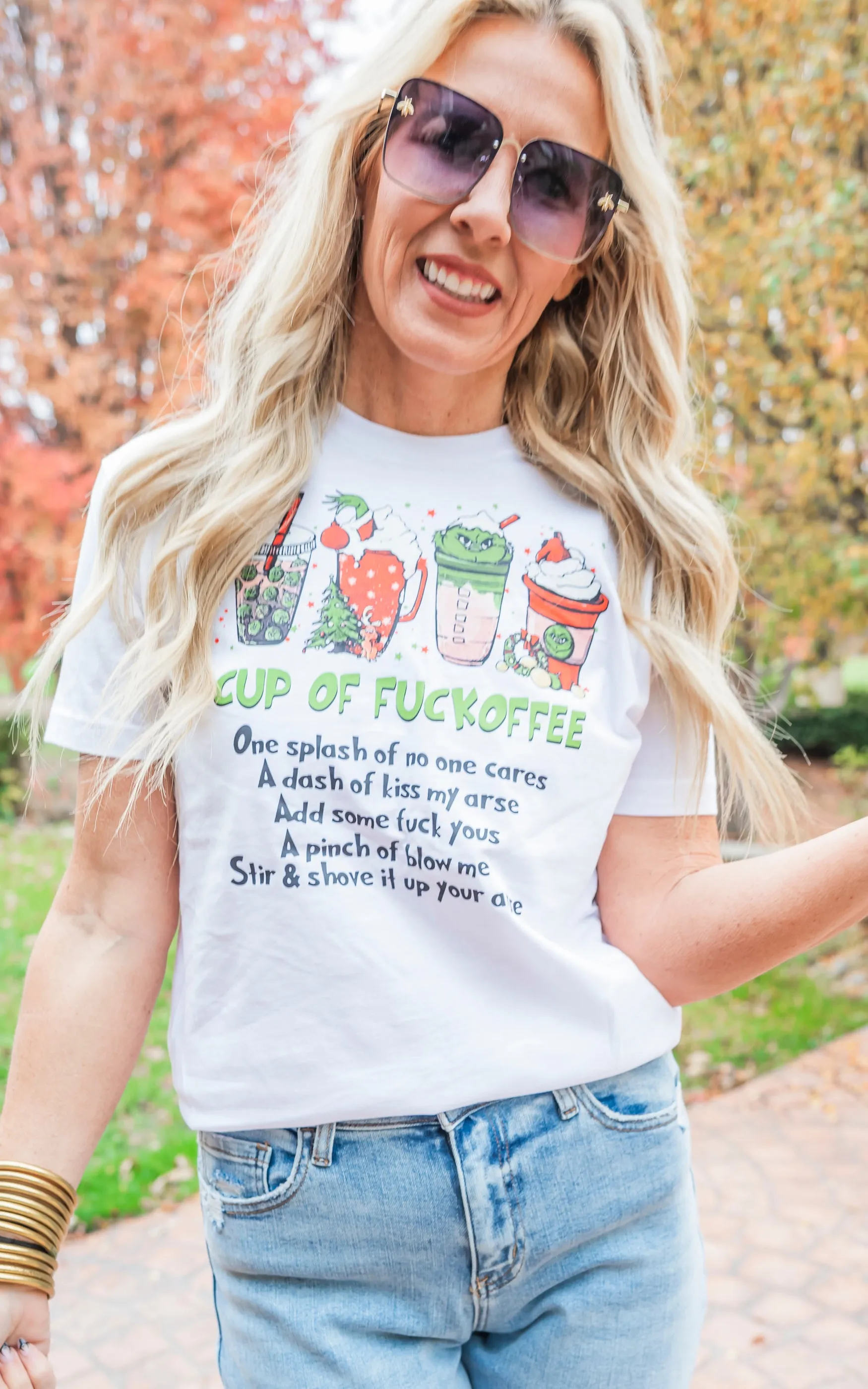 Cup of Grinch Cheer Graphic T-shirt* - Final Sale