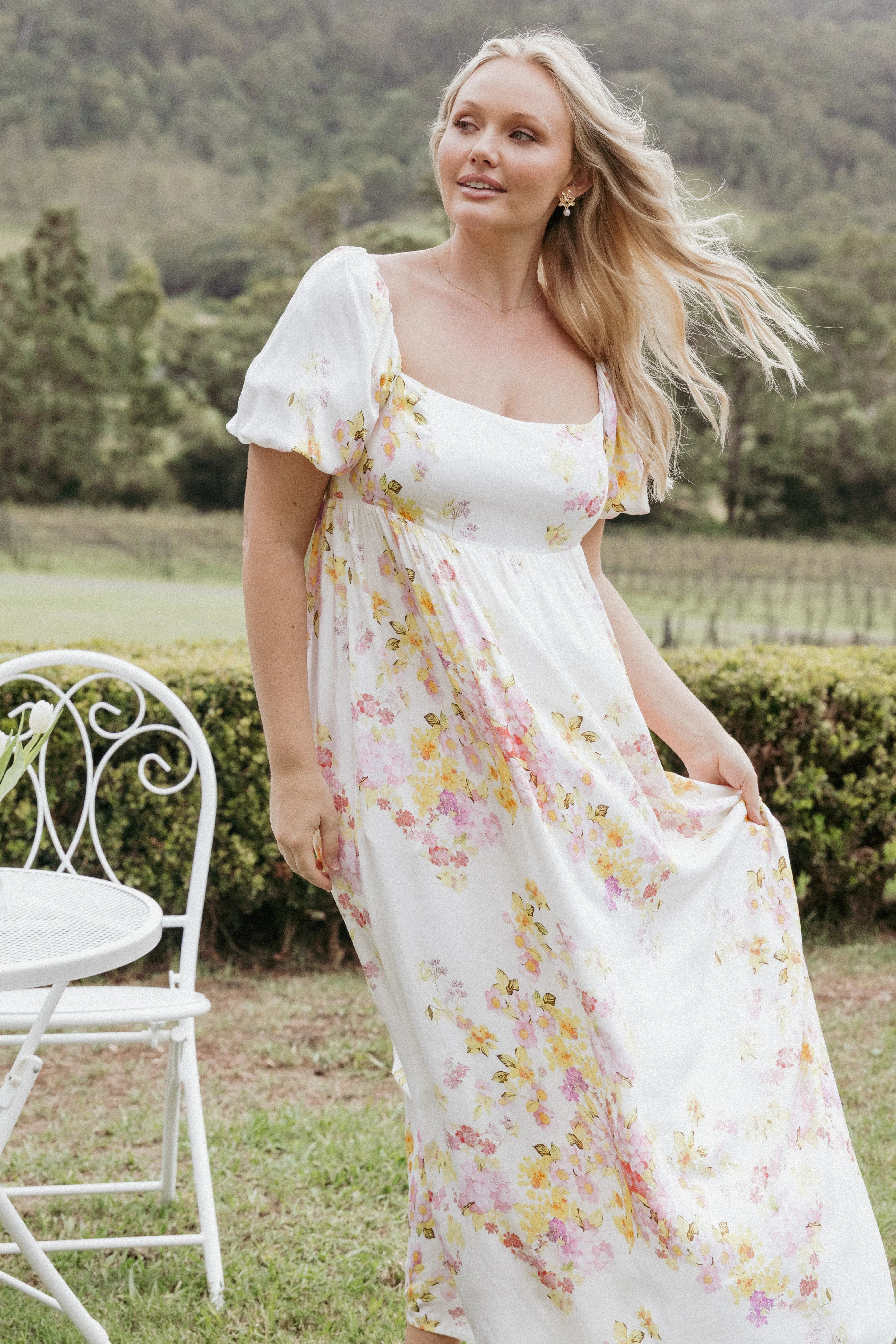 Delaney Maxi Dress - Pink Floral