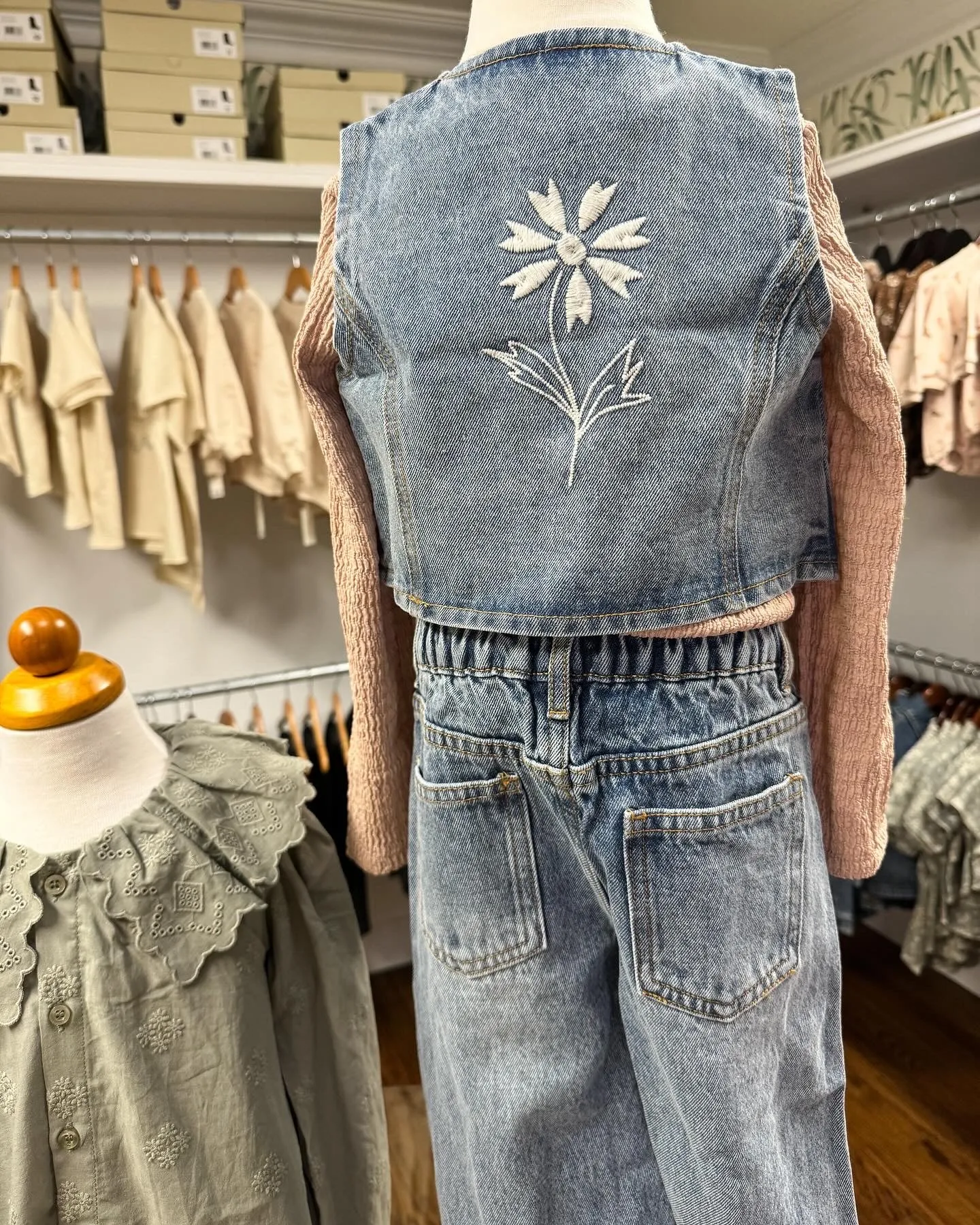Denim Vest || Light Washed Denim