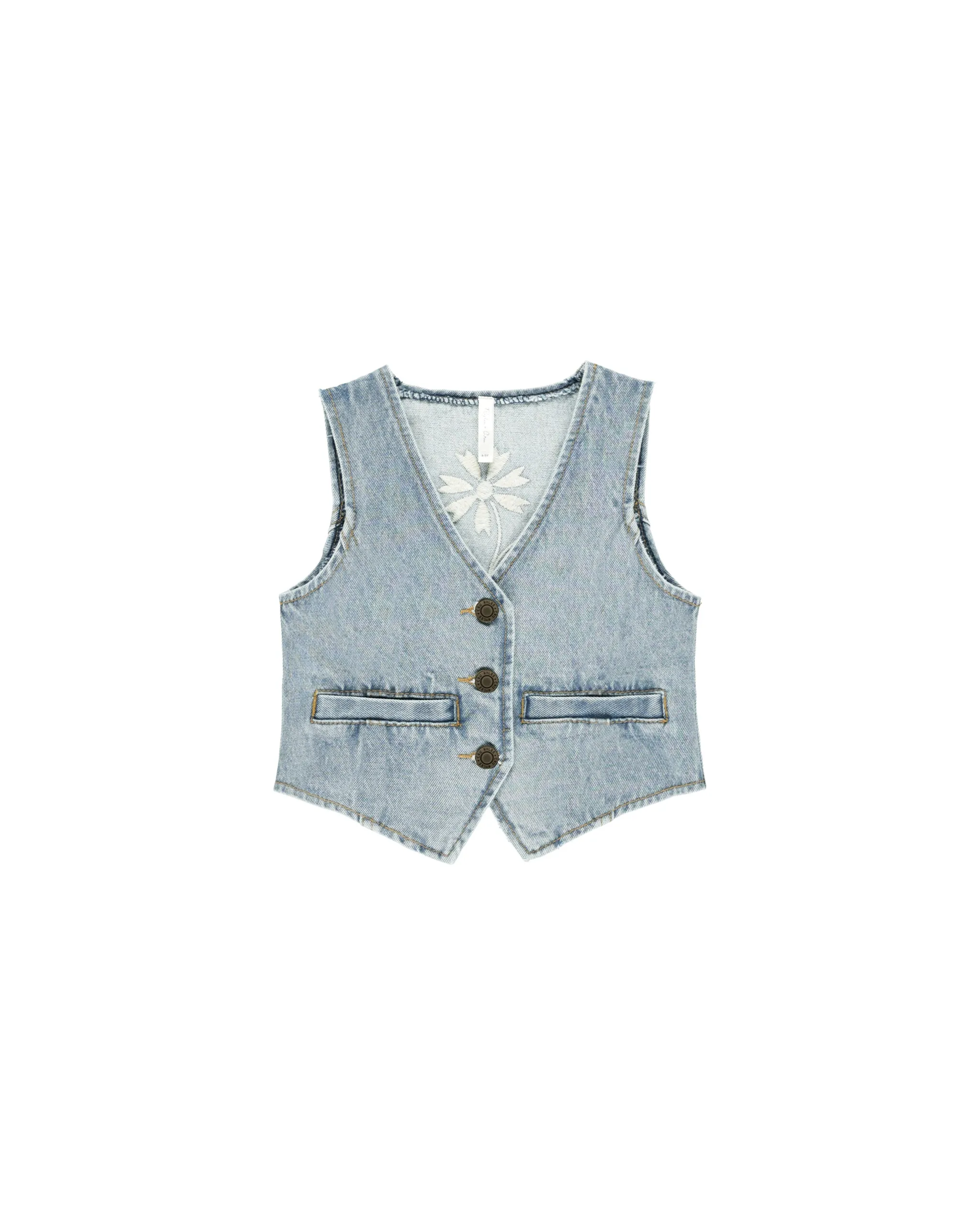Denim Vest || Light Washed Denim