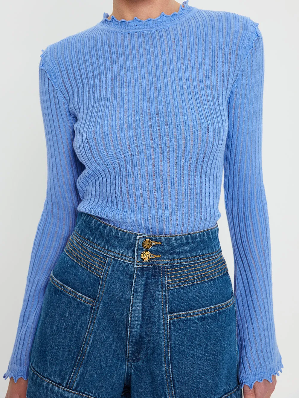 Diana Knit Top - Blue