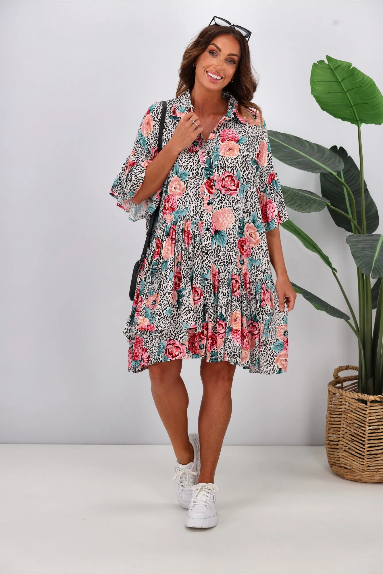 Dreamcatcher Megan Mini Dress Multi Floral