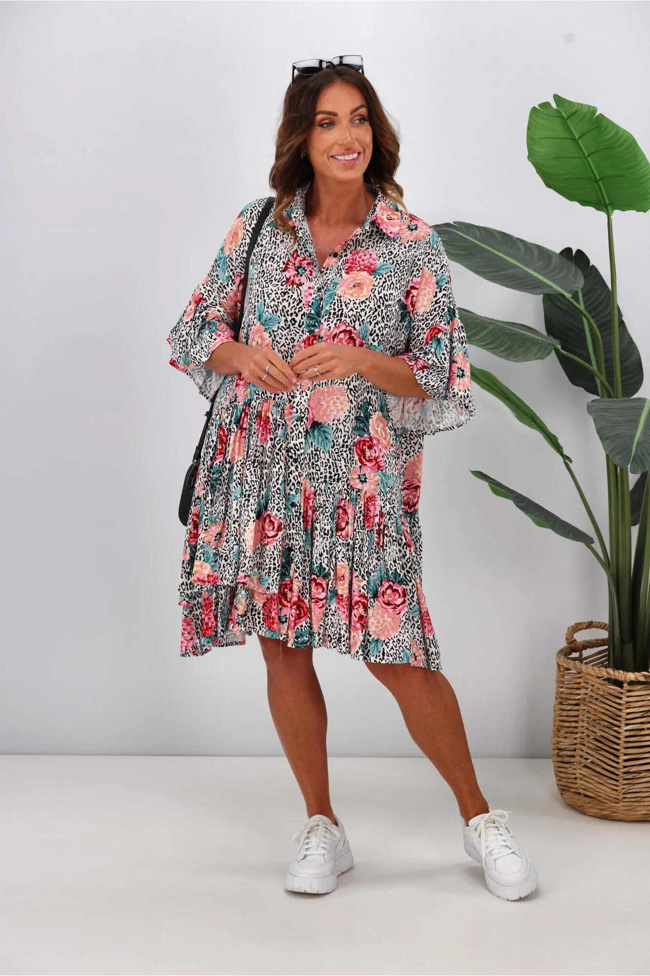 Dreamcatcher Megan Mini Dress Multi Floral