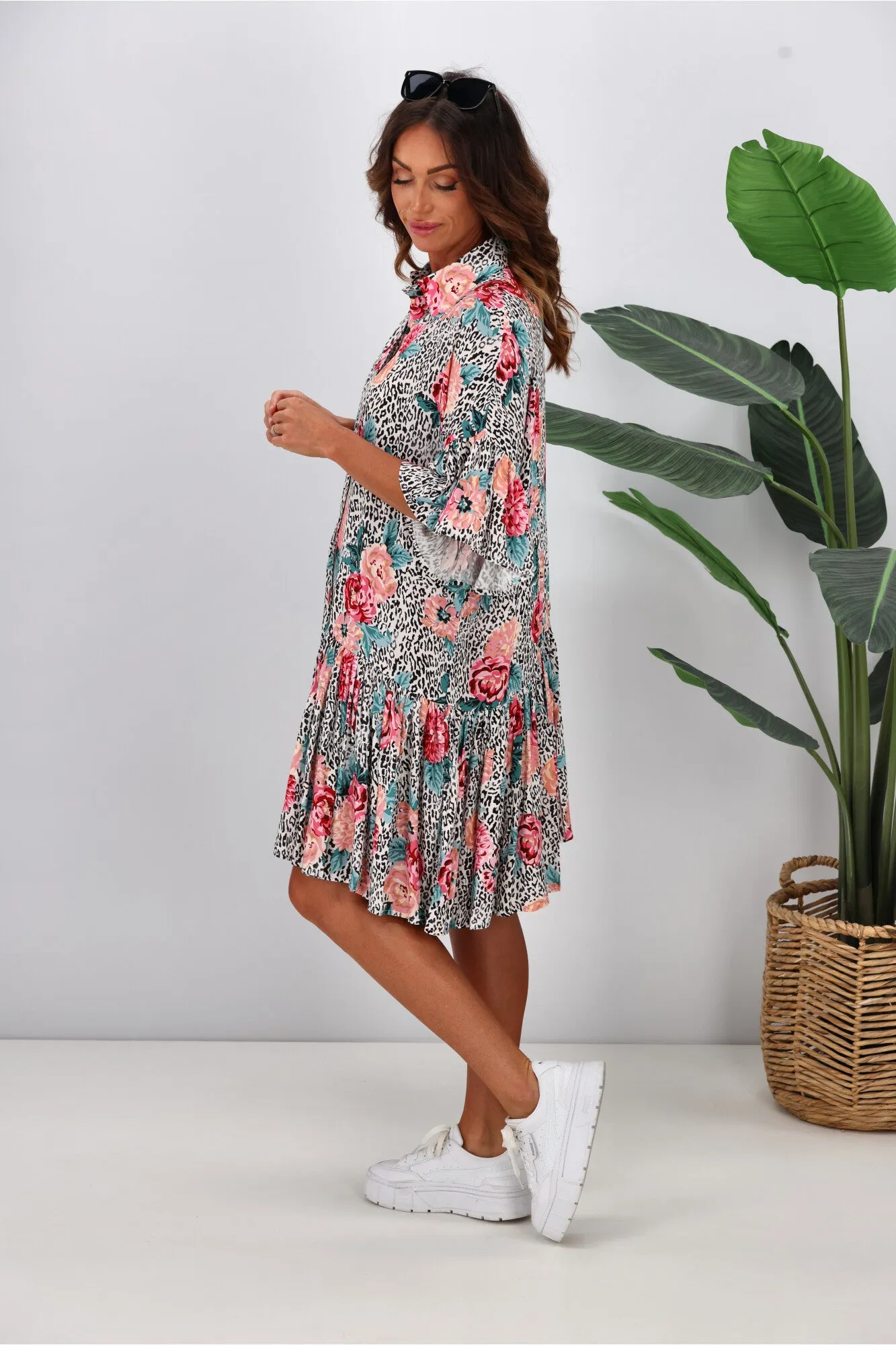 Dreamcatcher Megan Mini Dress Multi Floral